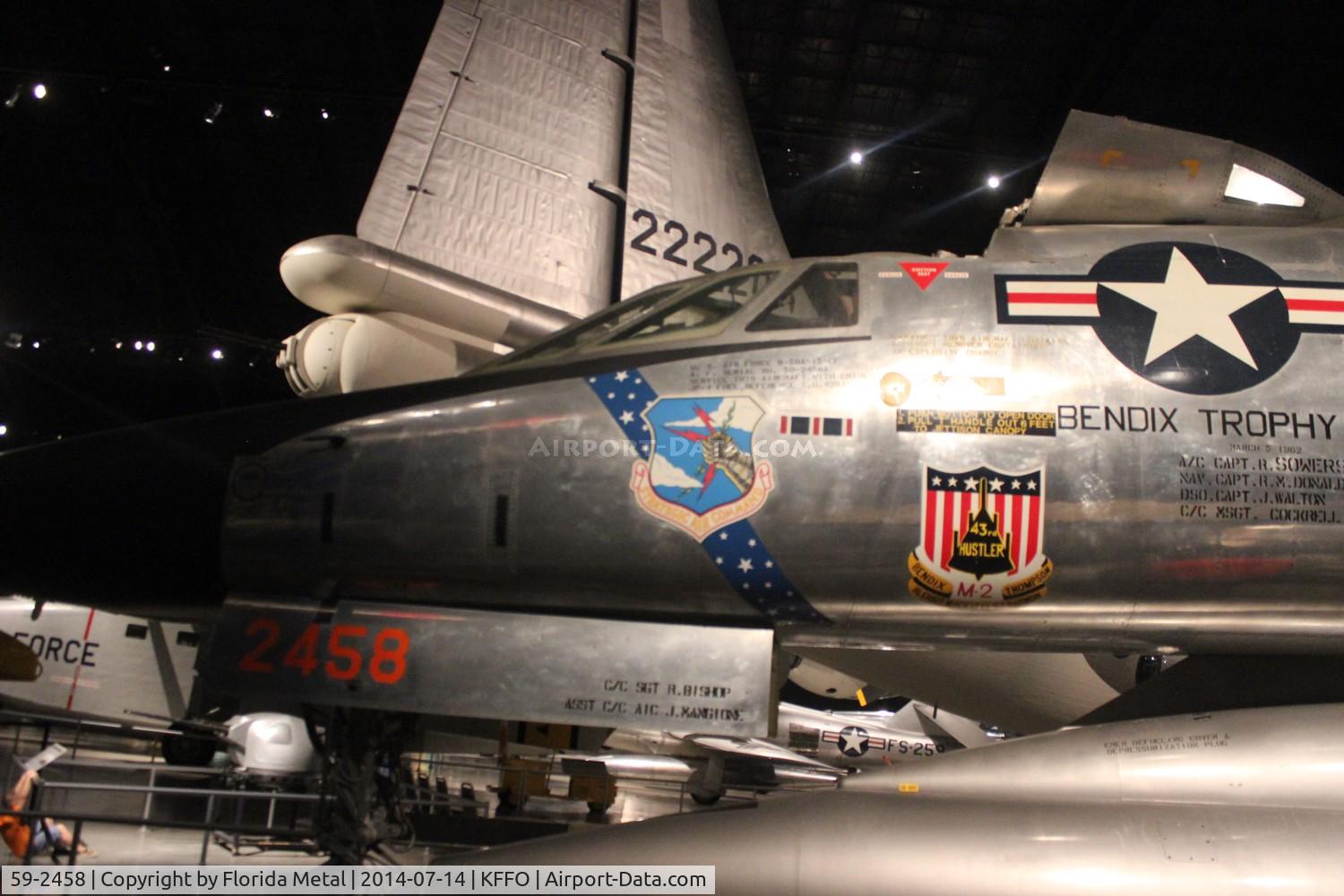 59-2458, 1959 Convair B-58A Hustler C/N 61, B-58 zx