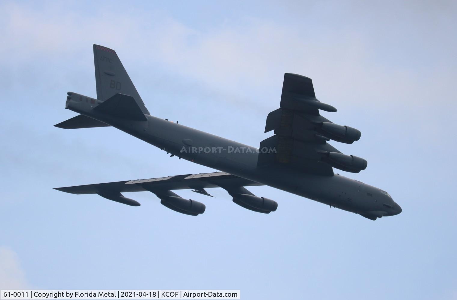 61-0011, 1961 Boeing B-52H Stratofortress C/N 464438, Cocoa Beach 2021