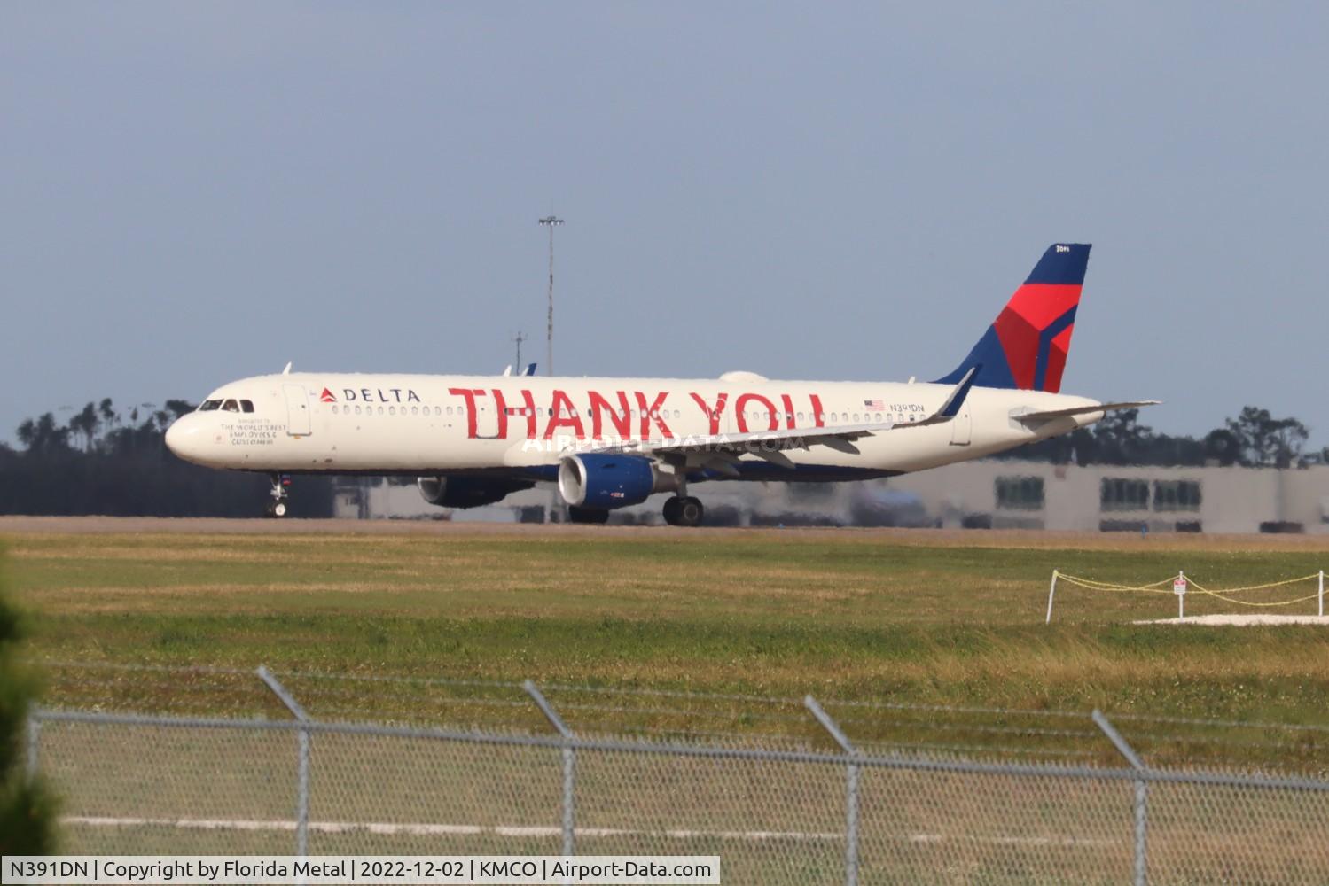 N391DN, 2019 Airbus A321-211 C/N 9027, MCO 2022