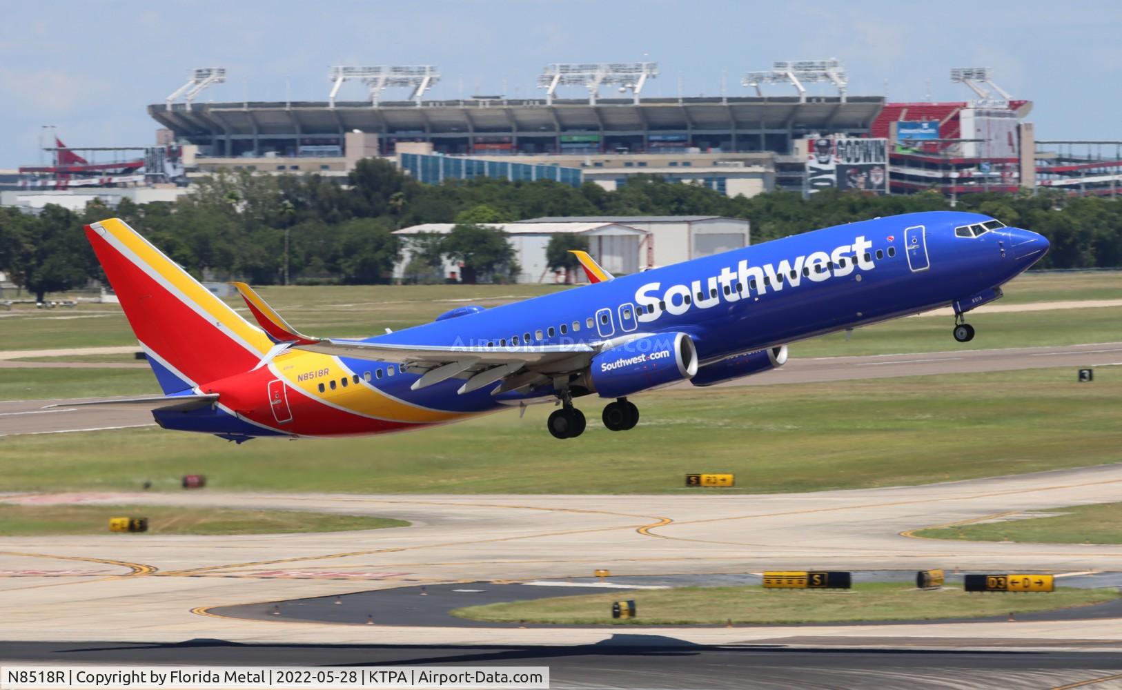 N8518R, 2016 Boeing 737-8H4 C/N 63593, TPA 2022