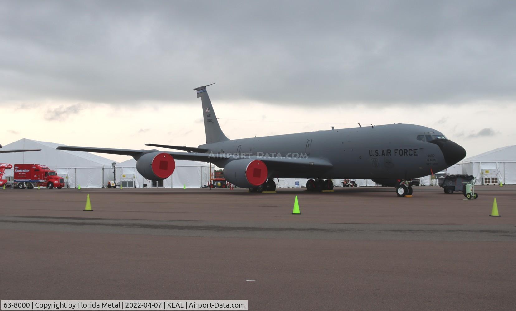 63-8000, 1963 Boeing KC-135R Stratotanker C/N 18617, KC-135R zx LAL