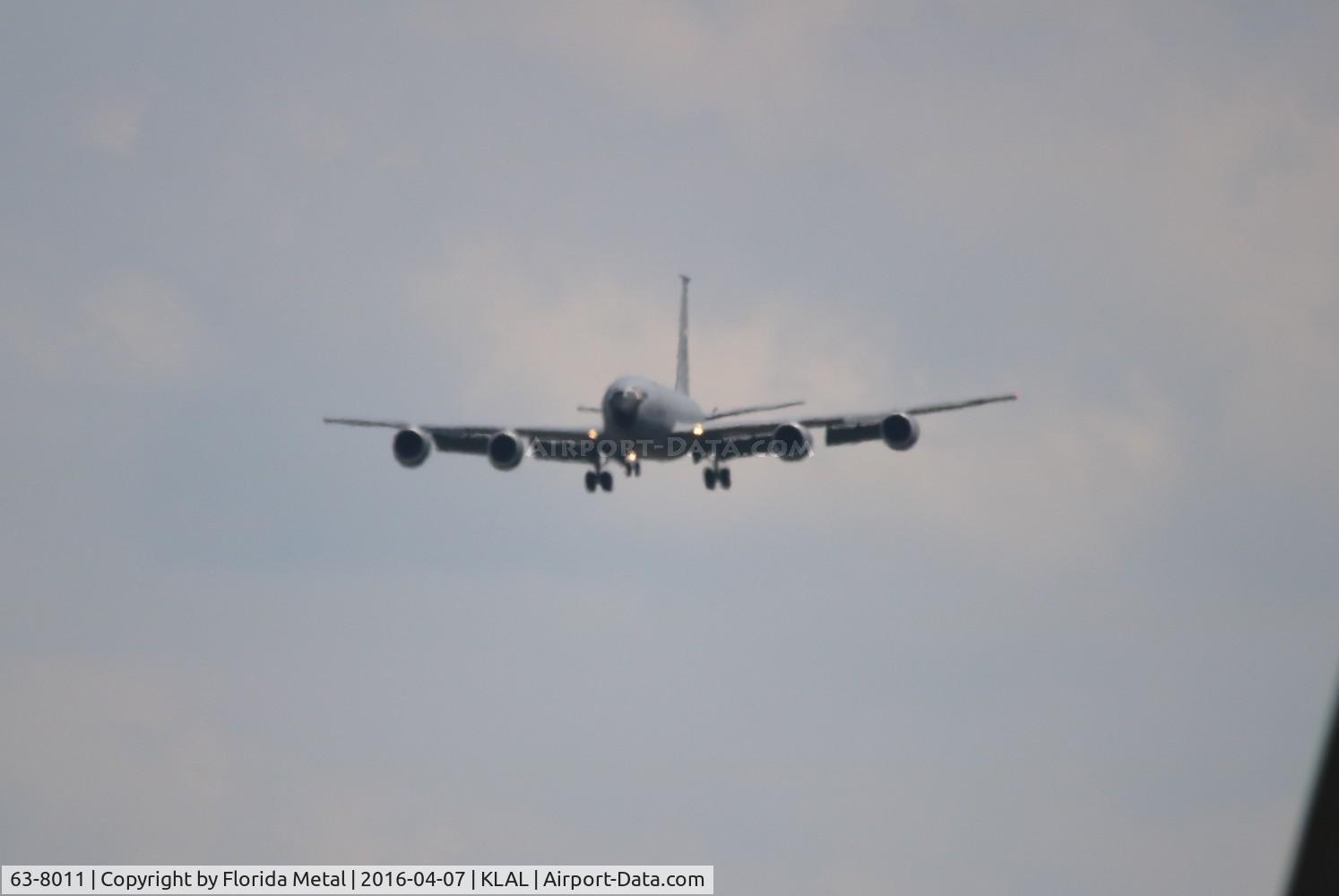 63-8011, 1963 Boeing KC-135R Stratotanker C/N 18628, KC-135R zx LAL