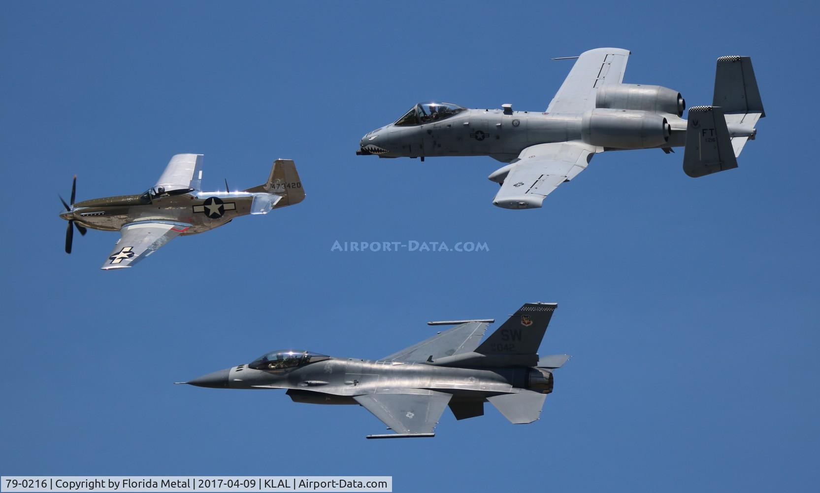 79-0216, 1979 Fairchild Republic A-10C Thunderbolt II C/N A10-0480, 3 ship heritage flight zx