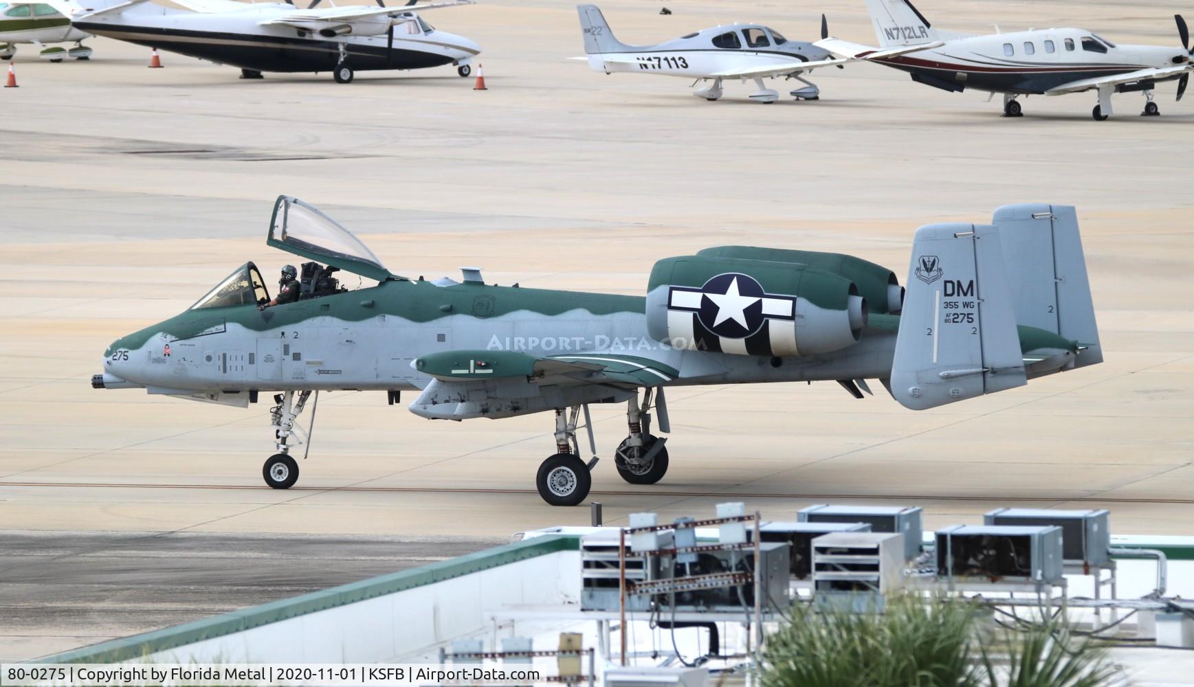 80-0275, 1980 Fairchild Republic A-10C Thunderbolt II C/N A10-0625, Sanford 2020