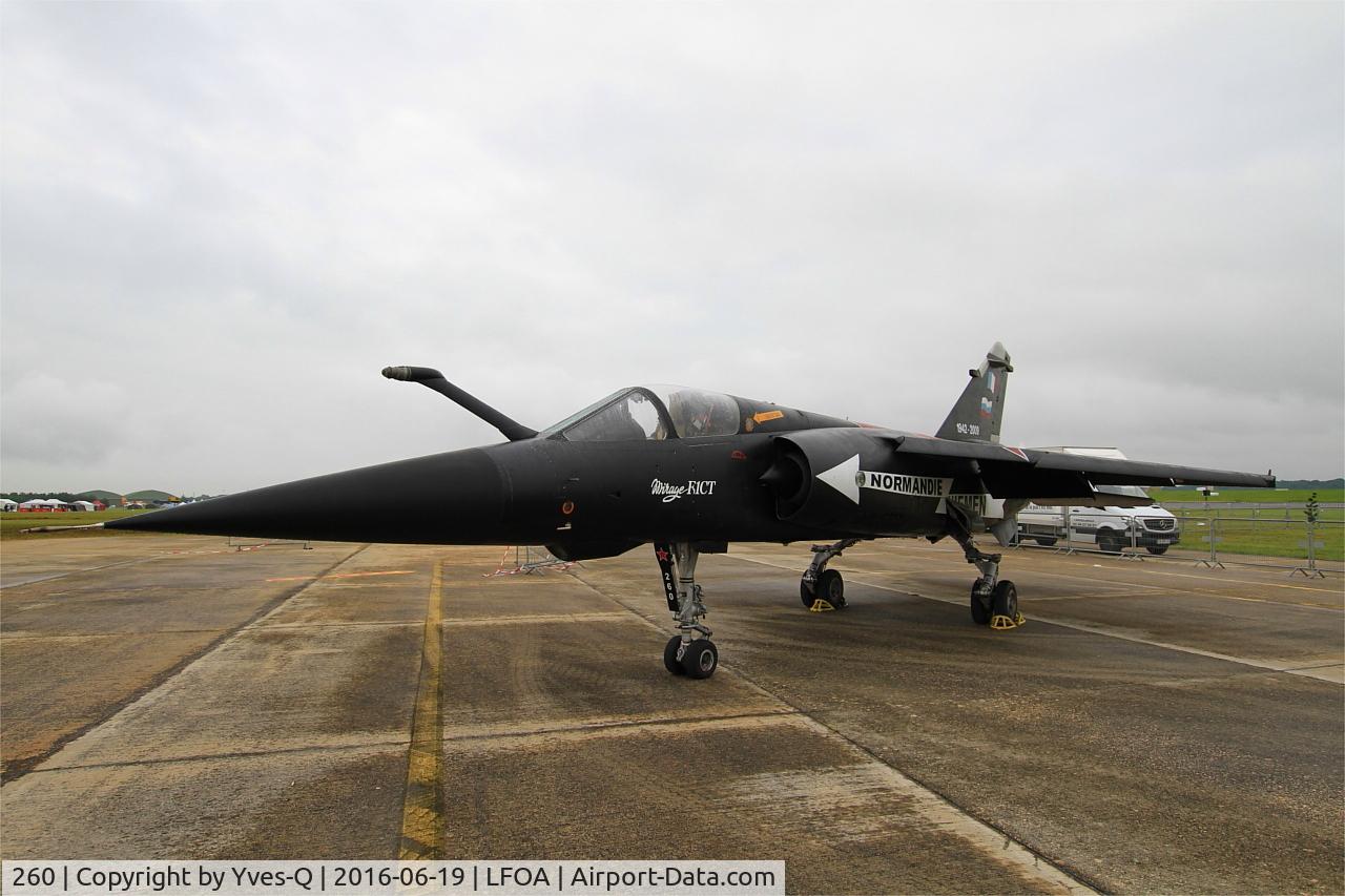 260, Dassault Mirage F.1CT C/N 260, Dassault Mirage F.1CT, Preserved at Avord Air Base 702 (LFOA) Open day 2016