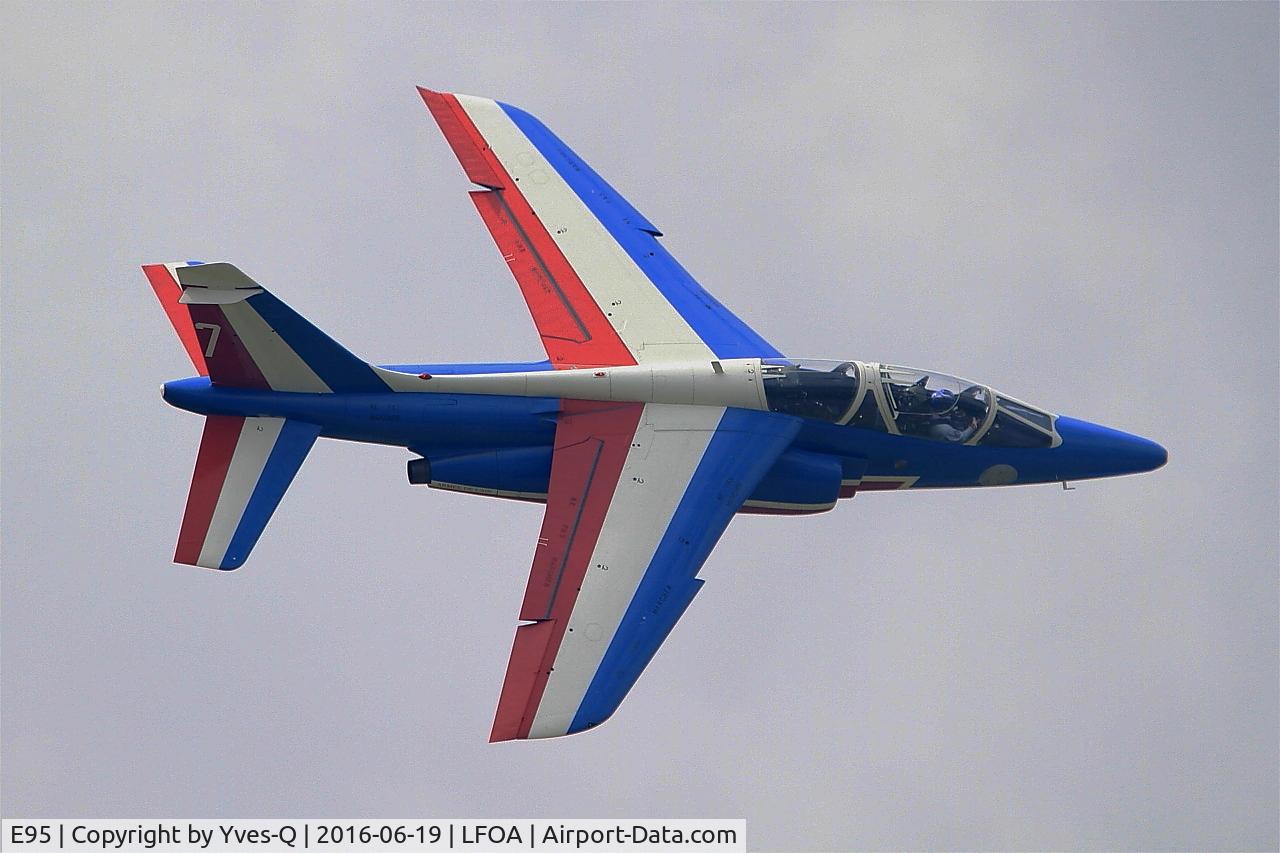 E95, Dassault-Dornier Alpha Jet E C/N E95, Dassault-Dornier Alpha Jet E (F-TERQ), Athos 07 of Patrouille de France 2016, Avord Air Base 702 (LFOA) Open day 2016