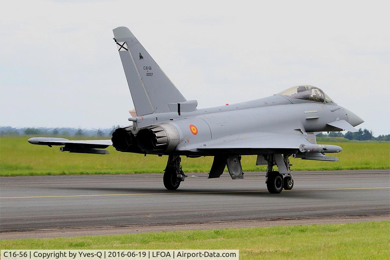 C16-56, Eurofighter EF-2000 Typhoon S C/N SS038, Eurofighter EF-2000 Typhoon S, Taxiing to flight line, Avord Air Base 702 (LFOA) Open day 2016
