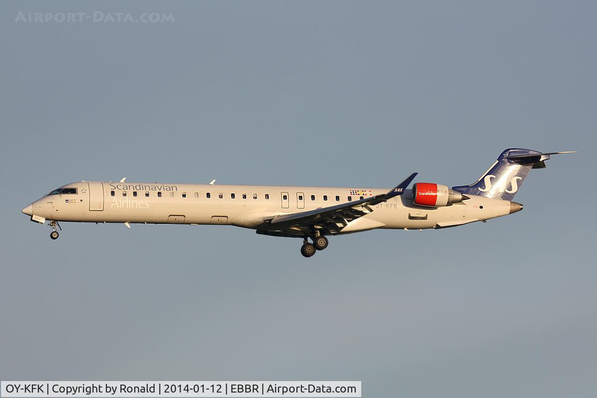OY-KFK, 2009 Bombardier CRJ-900 (CL-600-2D24) C/N 15244, at bru