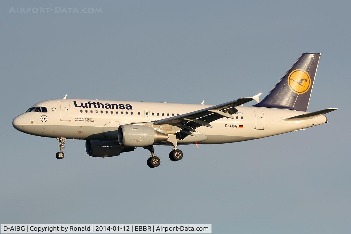 D-AIBG, 2011 Airbus A319-112 C/N 4841, at bru