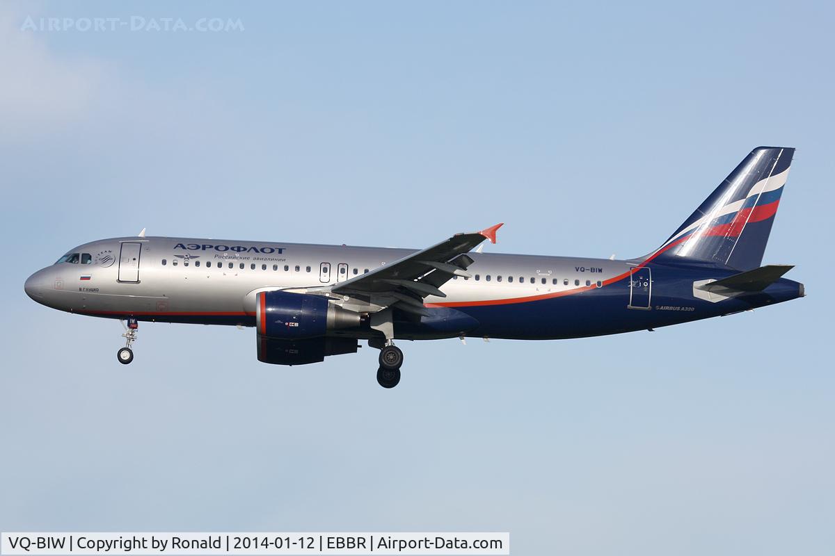 VQ-BIW, 2011 Airbus A320-214 C/N 4579, at bru