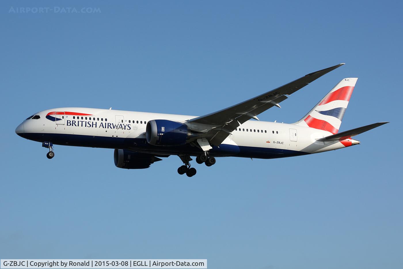 G-ZBJC, 2013 Boeing 787-8 Dreamliner C/N 38611, at lhr