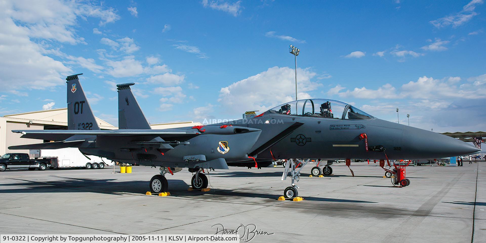 91-0322, 1991 McDonnell Douglas F-15E Strike Eagle C/N 1229/E187, 422nd TES