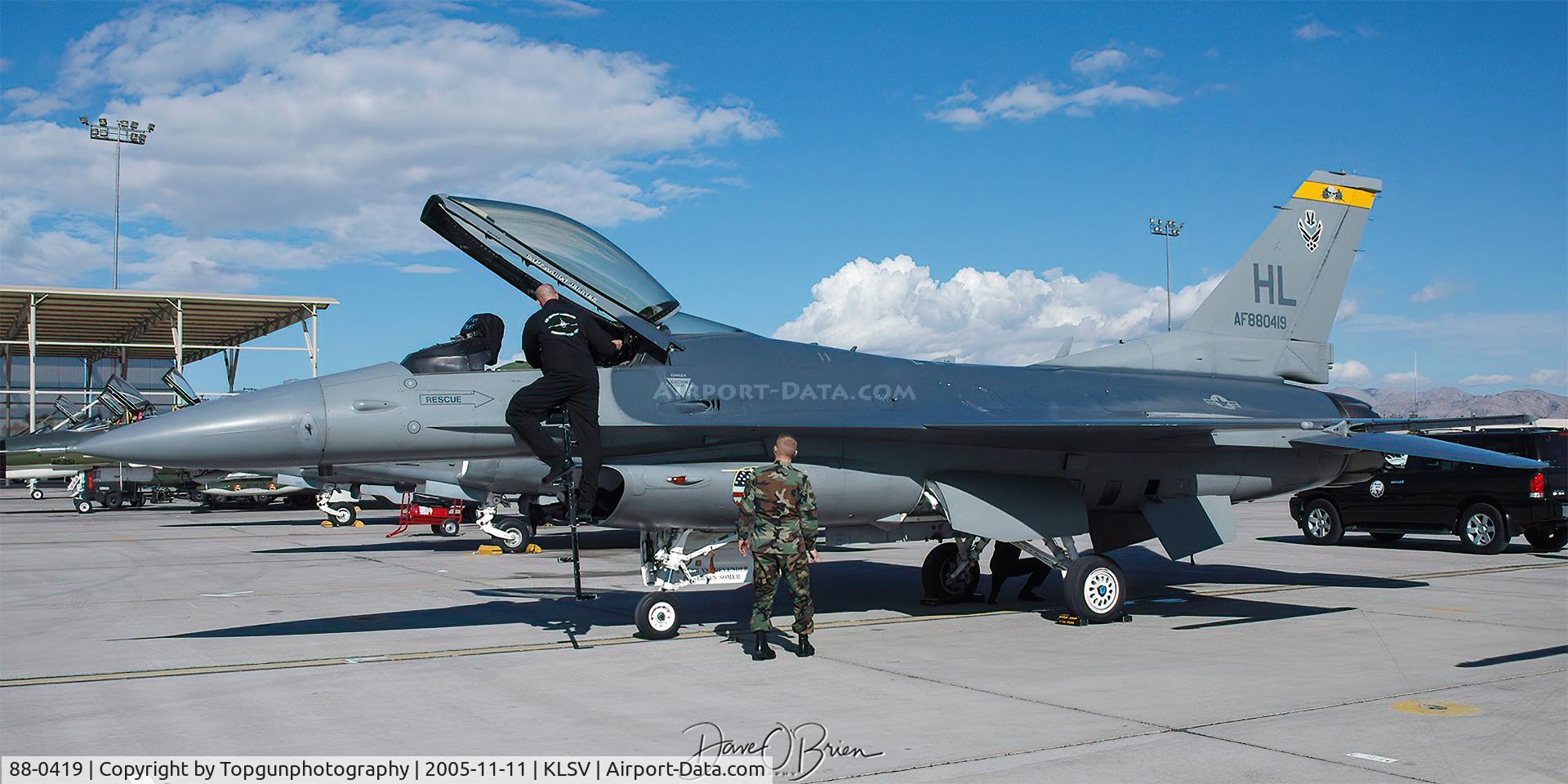 88-0419, General Dynamics F-16CG Night Falcon C/N 1C-21, Viper West Coast Demo 05