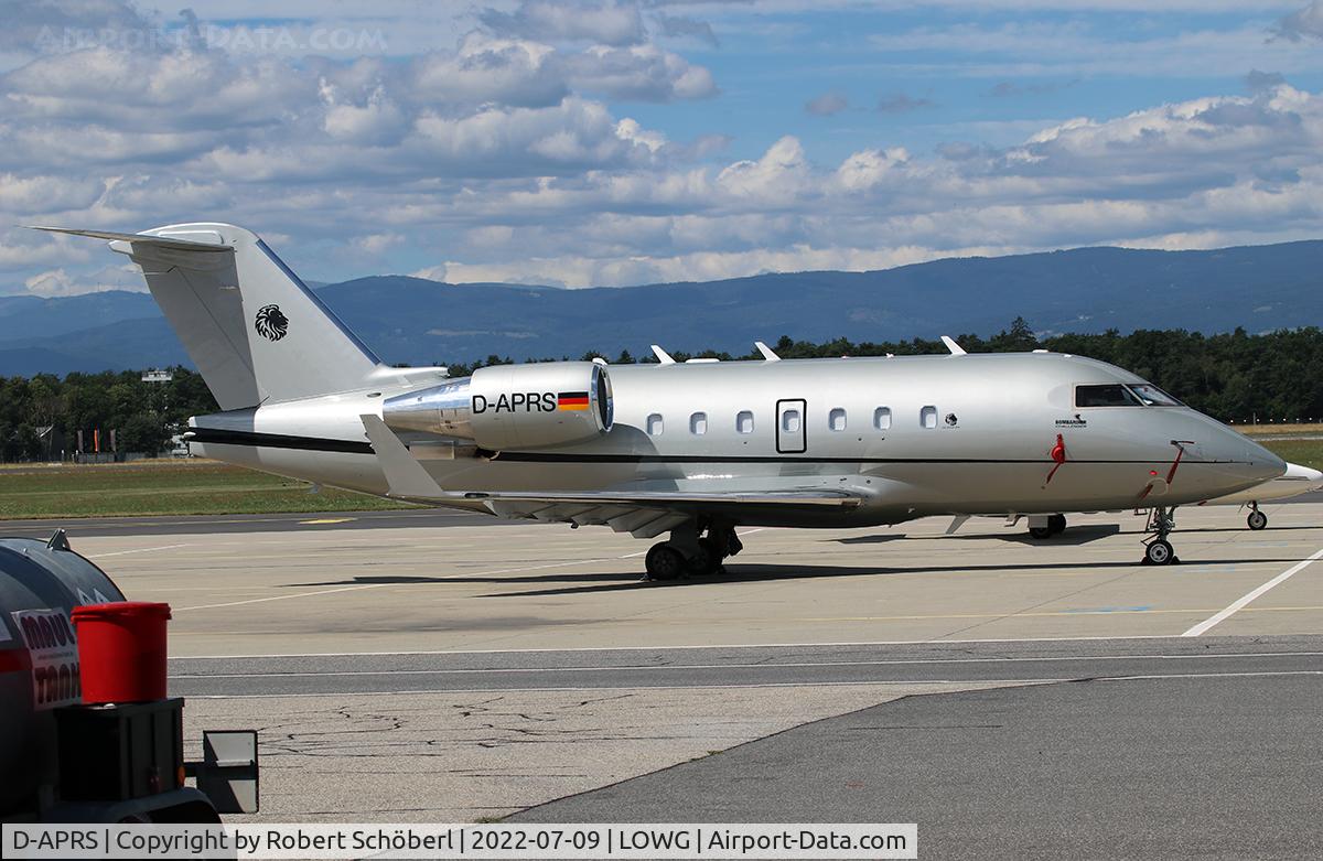 D-APRS, Bombardier Challenger 604 C/N 5412, D-APRS @ LOWG 2022