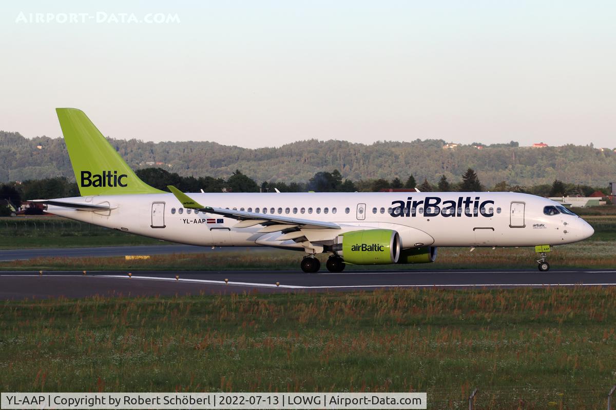 YL-AAP, 2019 Airbus A220-300 C/N 55051, YL-AAP @ LOWG 2022