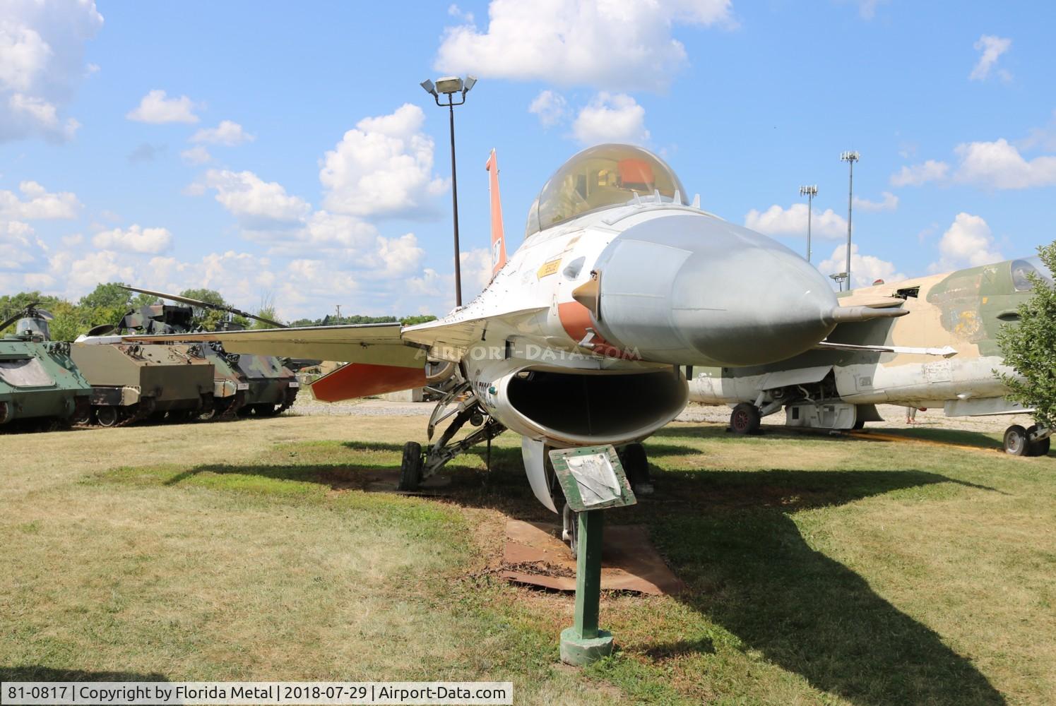 81-0817, 1981 General Dynamics F-16B/ADF Fighting Falcon C/N 62-86, F-16B zx Russell
