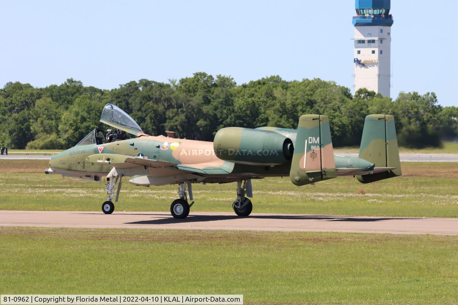 81-0962, 1981 Fairchild Republic A-10C Thunderbolt II C/N A10-0657, Sun N fun 2022