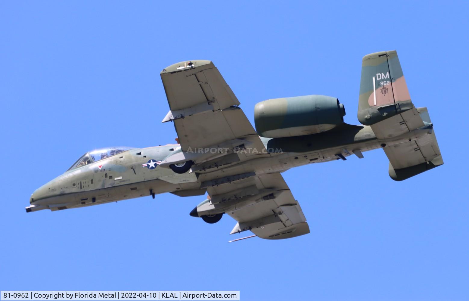 81-0962, 1981 Fairchild Republic A-10C Thunderbolt II C/N A10-0657, A-10 zx LAL