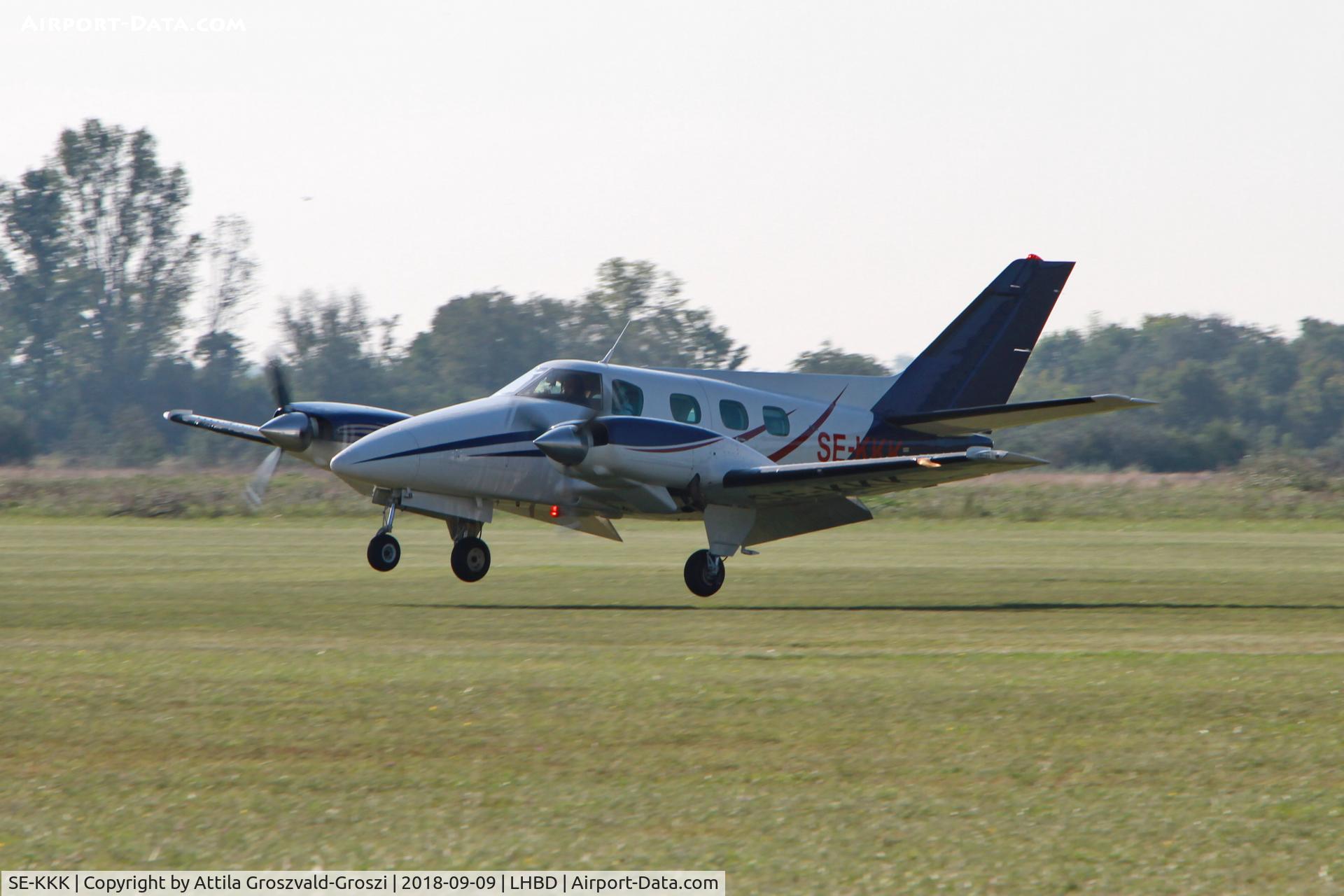 SE-KKK, 1975 Beech B-60 Duke C/N P-330, LHBD - Börgönd Airport, Hungary. Börgönd Air Show 2018