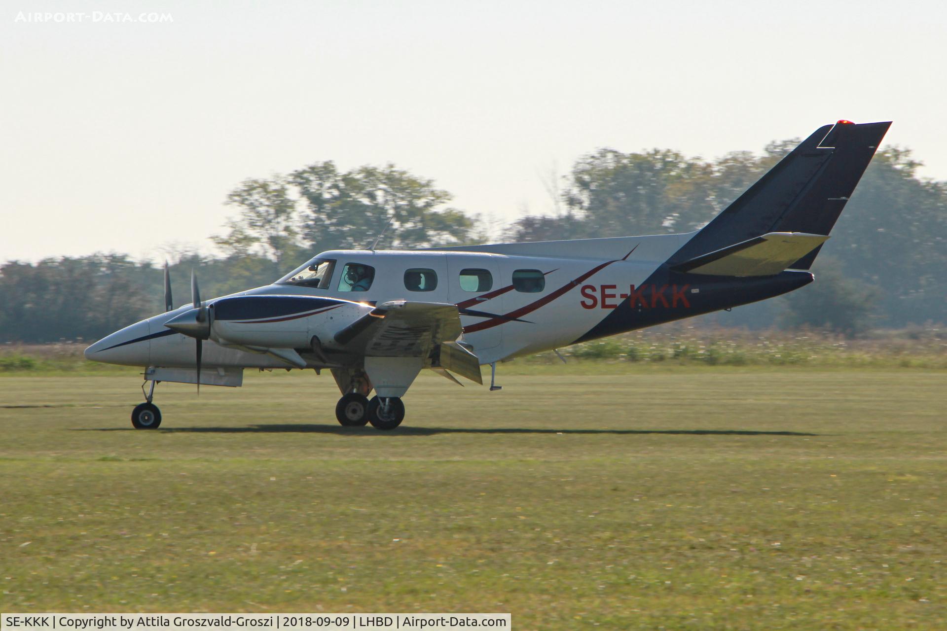 SE-KKK, 1975 Beech B-60 Duke C/N P-330, LHBD - Börgönd Airport, Hungary. Börgönd Air Show 2018