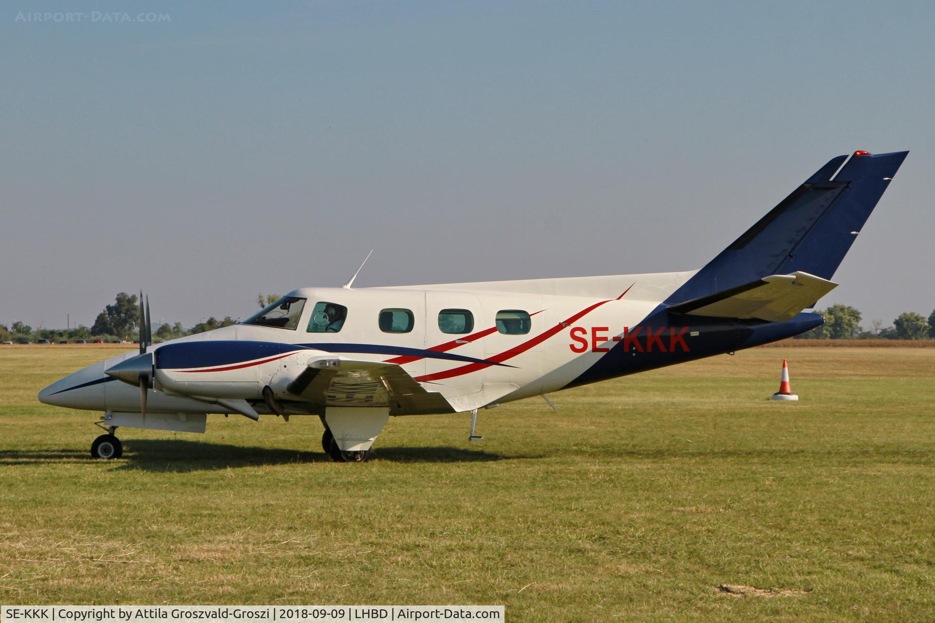 SE-KKK, 1975 Beech B-60 Duke C/N P-330, LHBD - Börgönd Airport, Hungary. Börgönd Air Show 2018