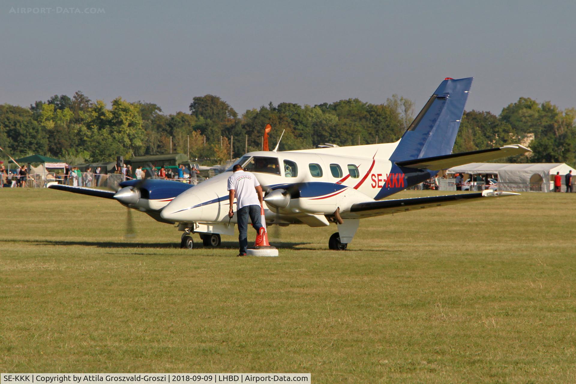 SE-KKK, 1975 Beech B-60 Duke C/N P-330, LHBD - Börgönd Airport, Hungary. Börgönd Air Show 2018