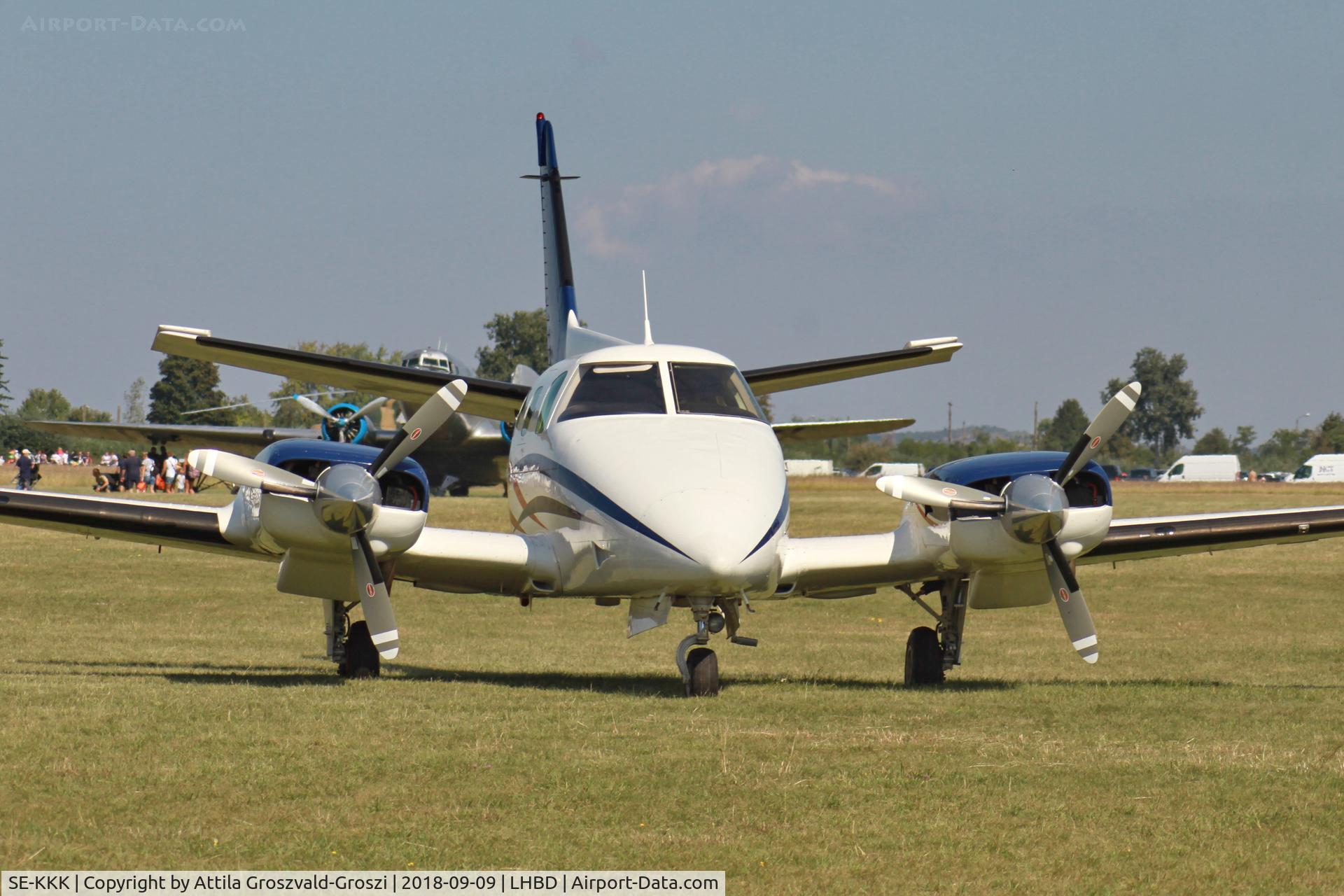 SE-KKK, 1975 Beech B-60 Duke C/N P-330, LHBD - Börgönd Airport, Hungary. Börgönd Air Show 2018