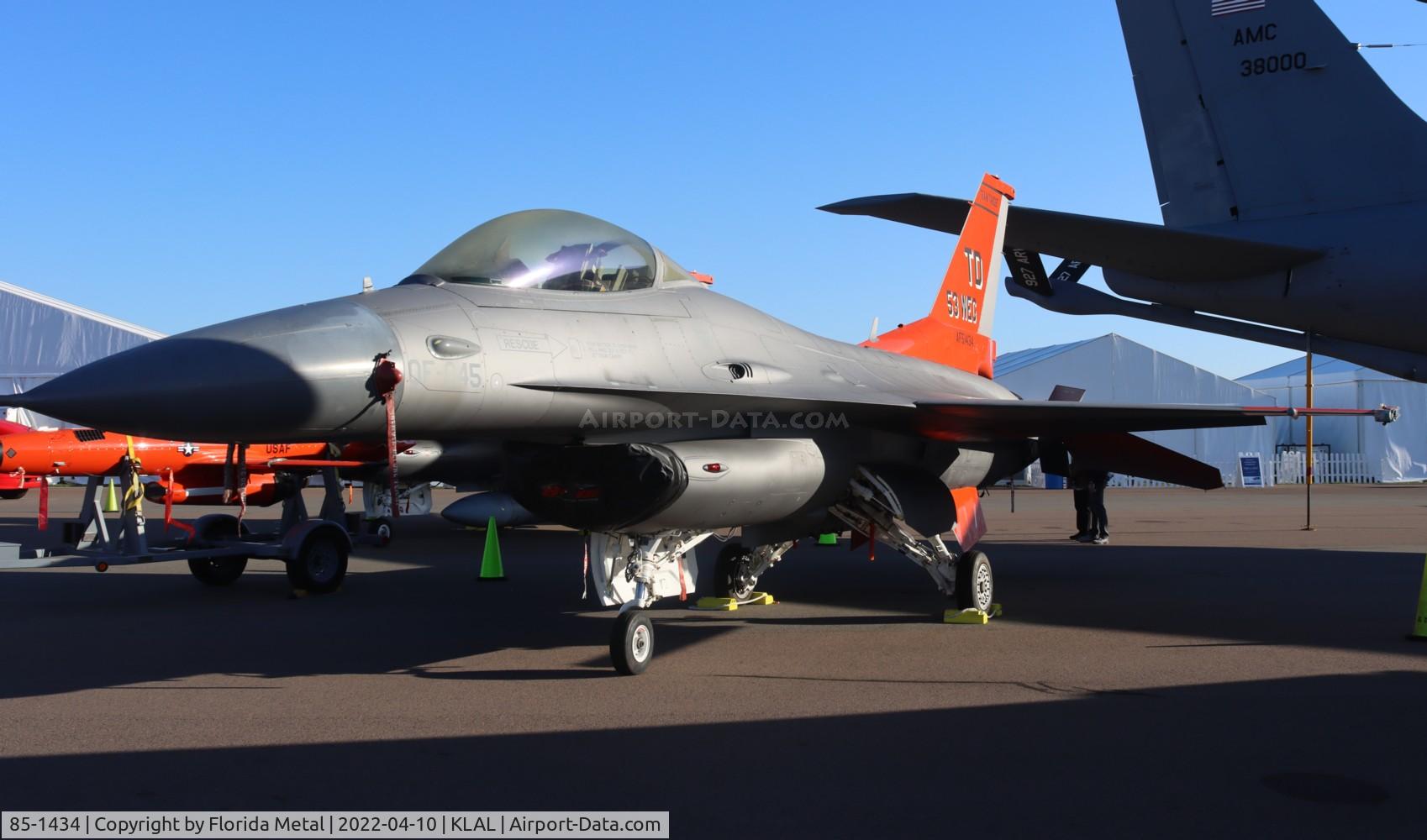 85-1434, 1985 General Dynamics F-16C Fighting Falcon C/N 5C-214, QF-16 zx LAL