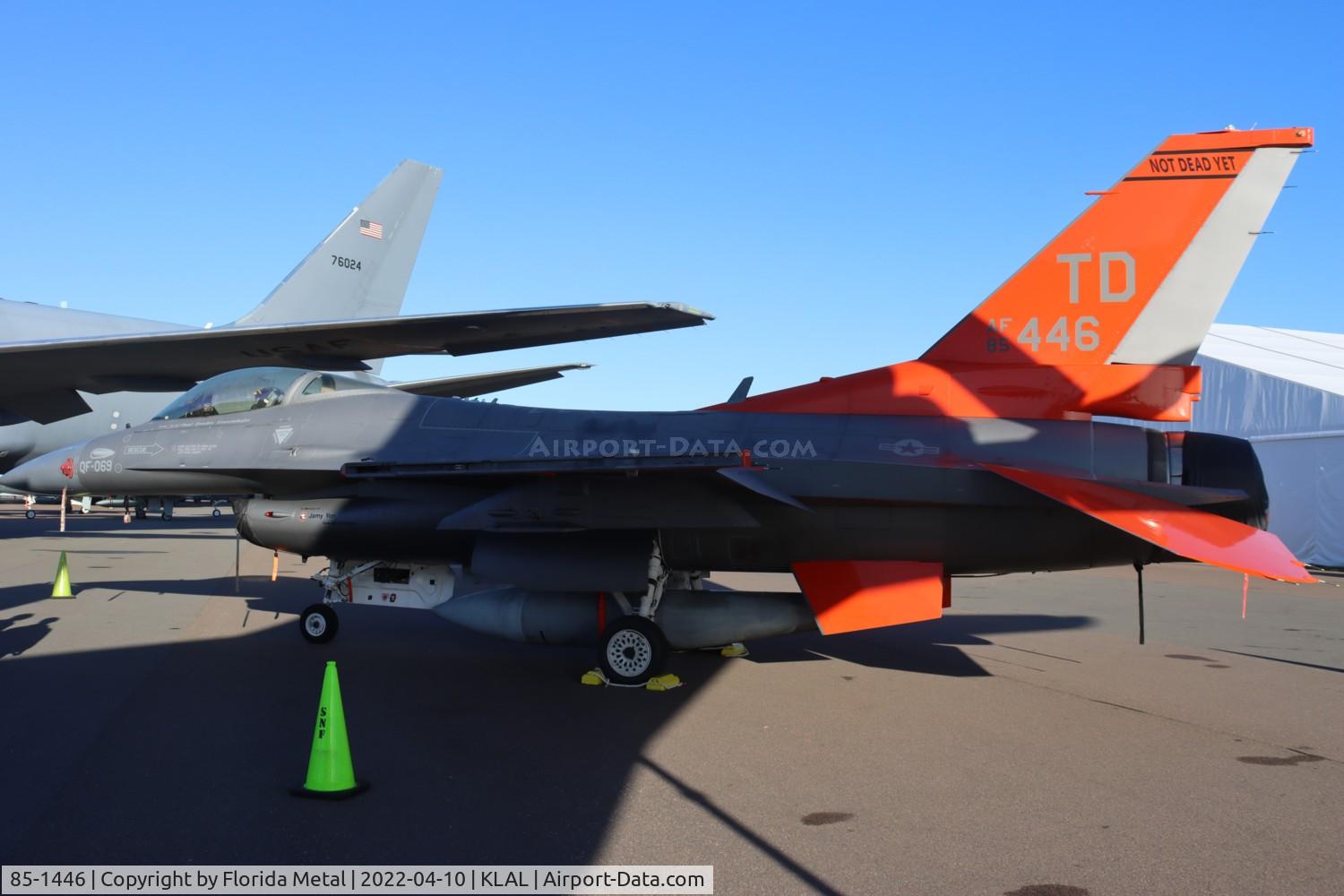 85-1446, 1985 General Dynamics F-16C Fighting Falcon C/N 5C-226, QF-16 zx LAL