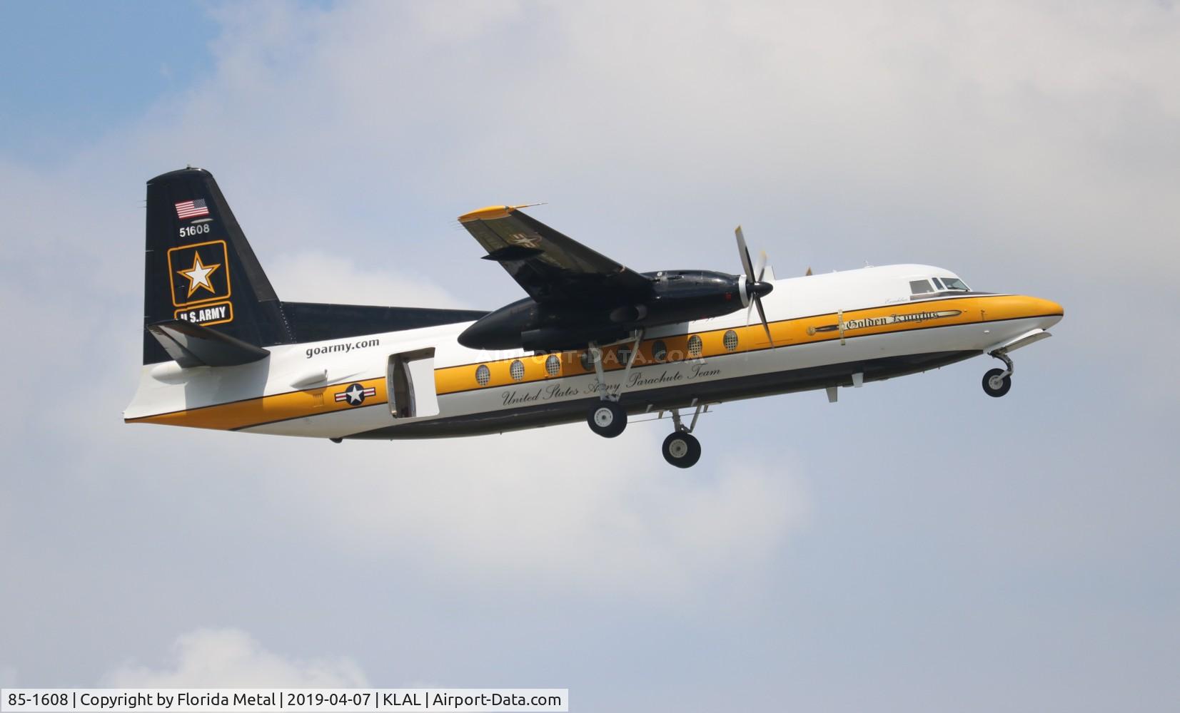85-1608, 1984 Fokker C-31A (F27-400M) Troopship C/N 10668, C-31A zx LAL