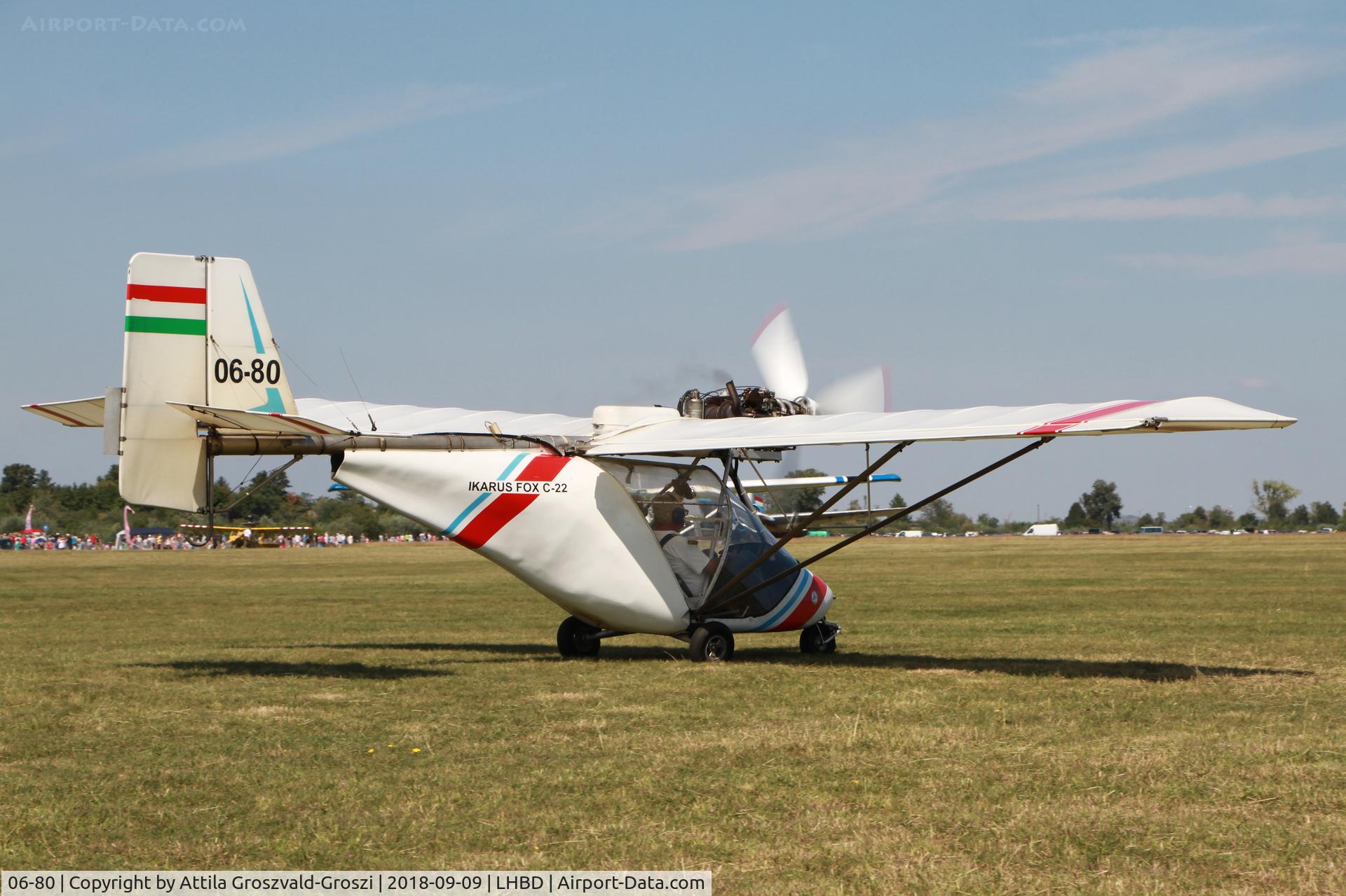 06-80, Comco-Ikarus C-22 Fox C/N 8606-3020, LHBD - Börgönd Airport, Hungary. Börgönd Air Show 2018