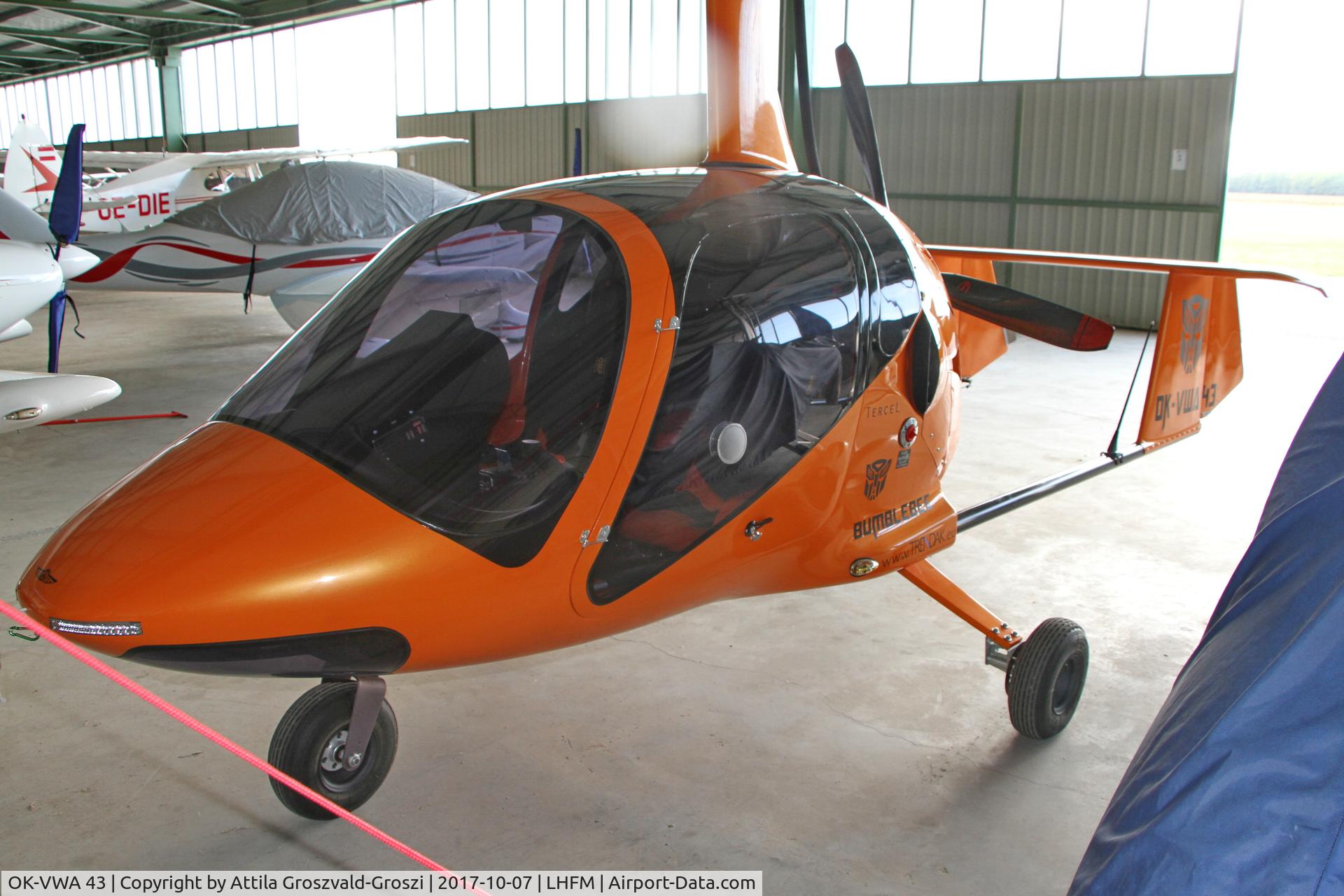 OK-VWA 43, Aviation Artur Trendak Tercel C/N T&SJ21915S, LHFM - Meidl Airport, Fertöszentmiklós, Hungary
