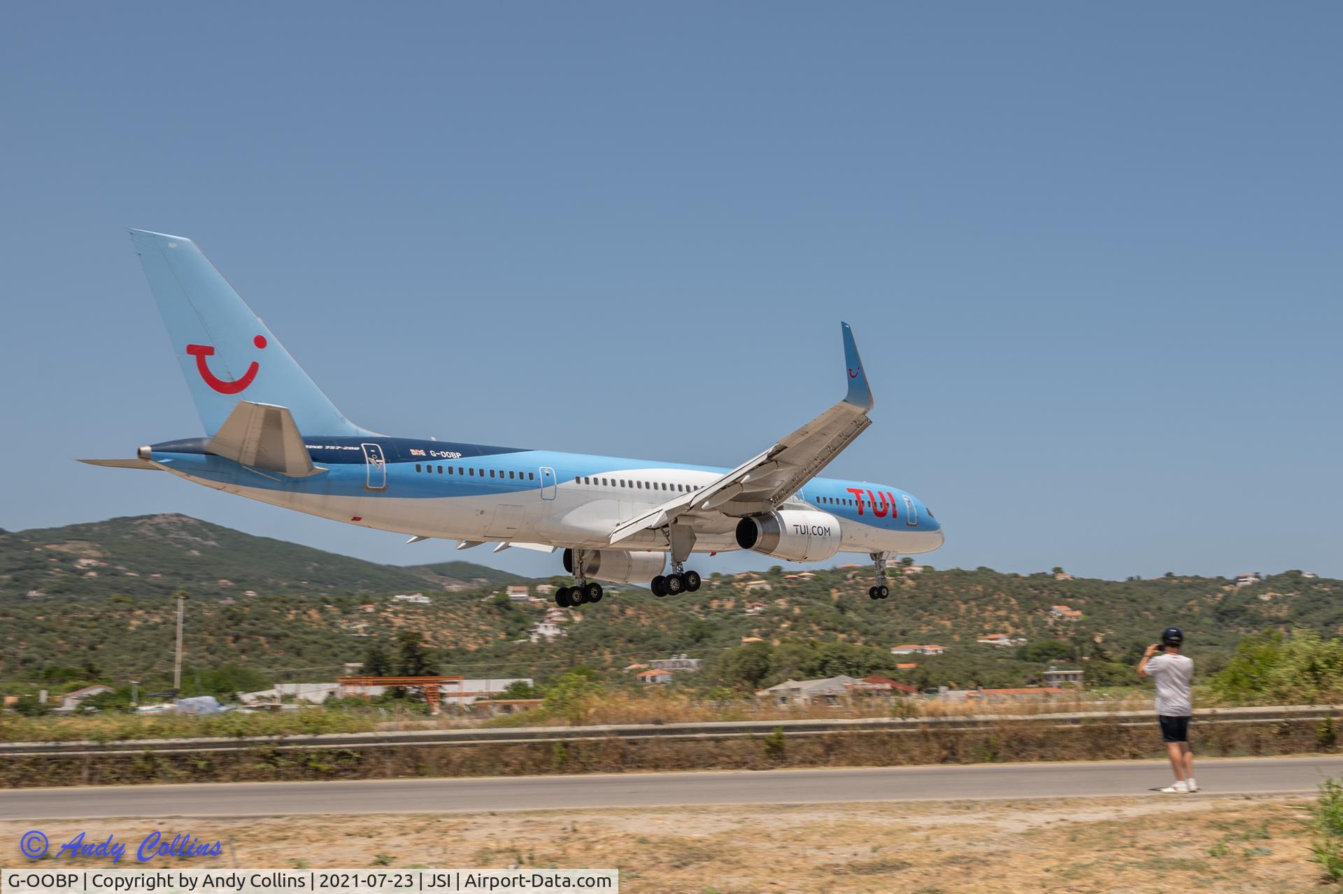 G-OOBP, 2000 Boeing 757-2G5 C/N 30394, Landing at Skiathos