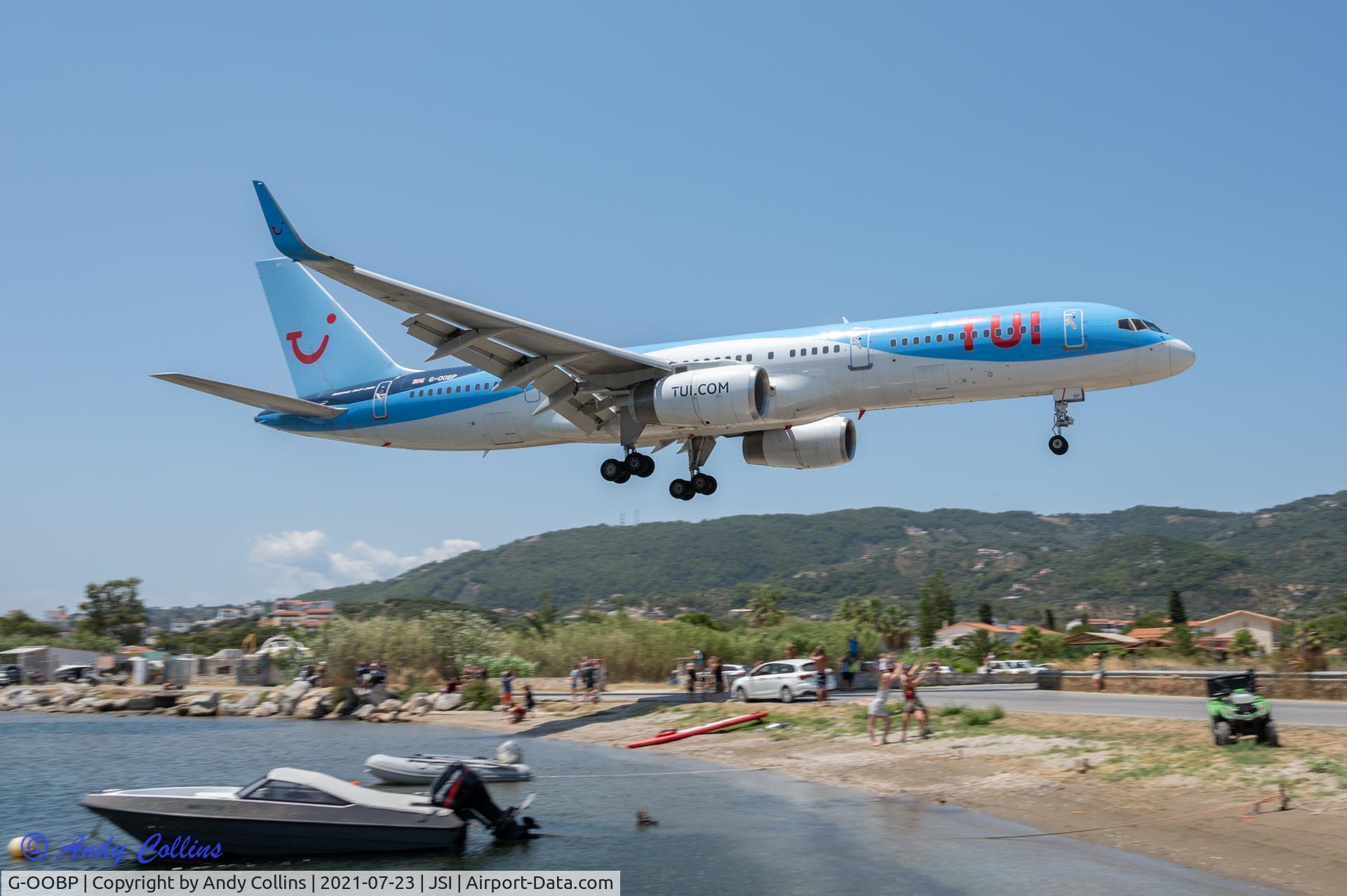 G-OOBP, 2000 Boeing 757-2G5 C/N 30394, Landing at Skiathos