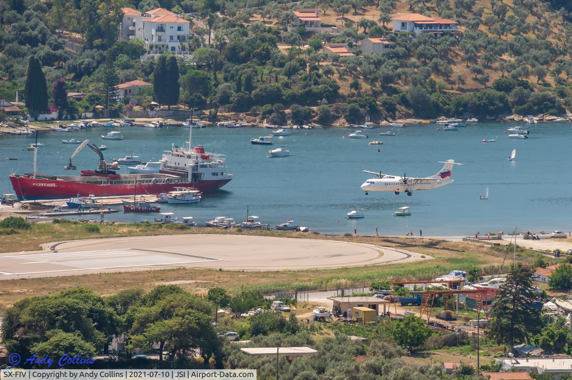 SX-FIV, 1999 ATR 72-212A C/N 590, Landing at Skiathos