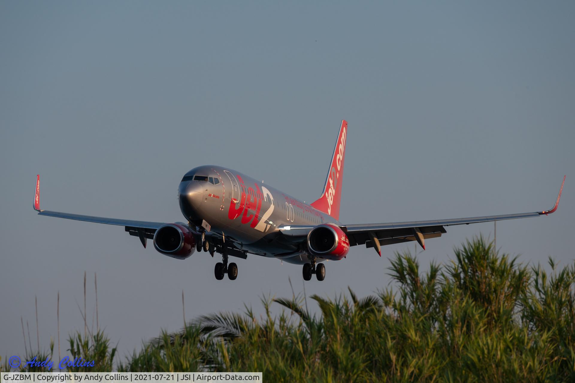 G-JZBM, 2018 Boeing 737-800 C/N 63170, Landing at Skiathos