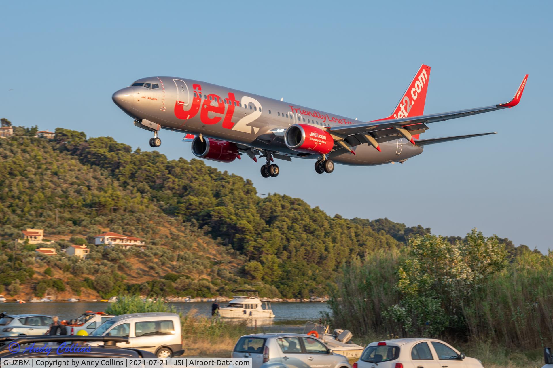 G-JZBM, 2018 Boeing 737-800 C/N 63170, Landing at Skiathos