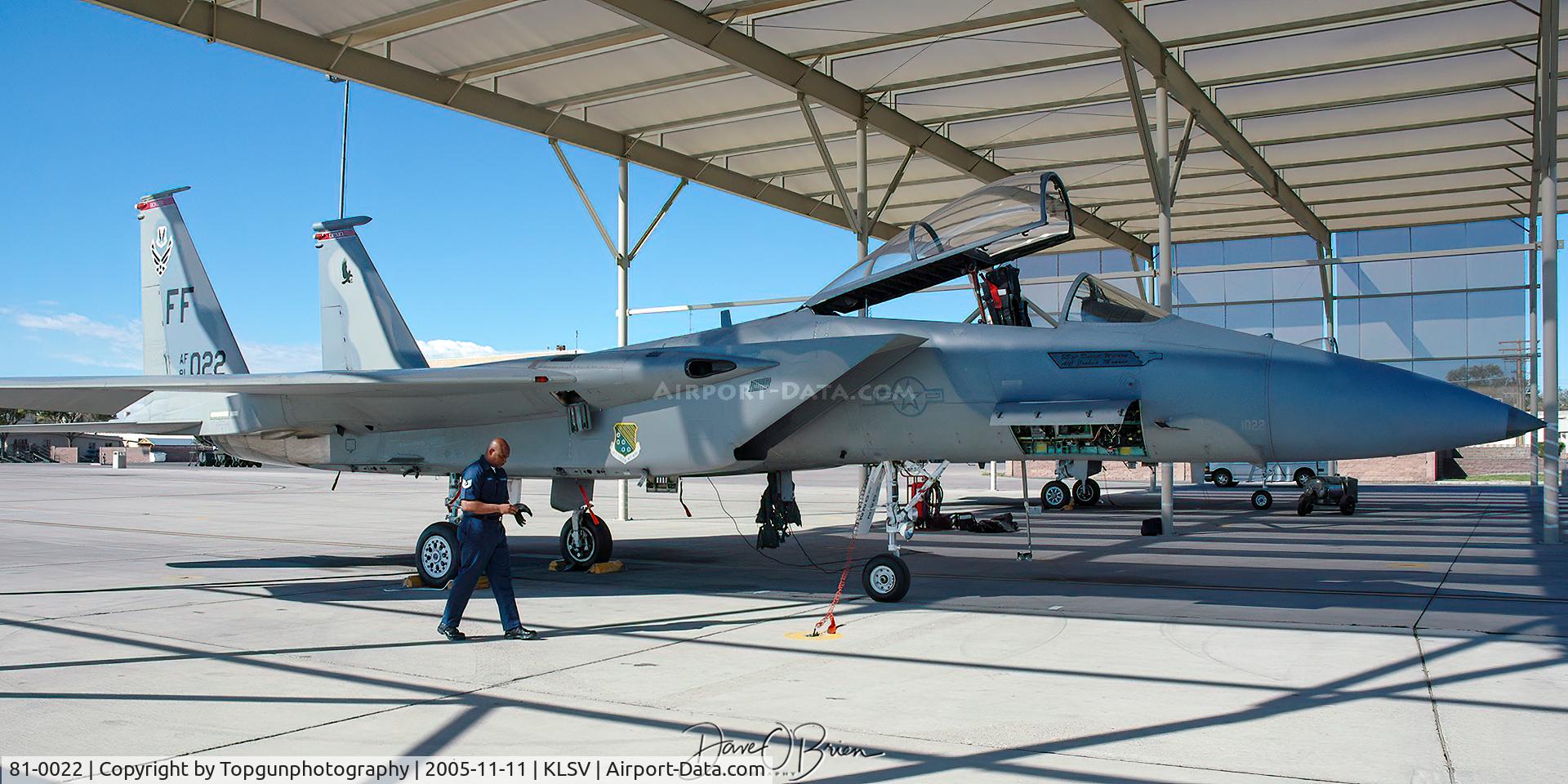 81-0022, 1981 McDonnell Douglas F-15C Eagle C/N 0738/C205, F-15 Demo getting preflighted