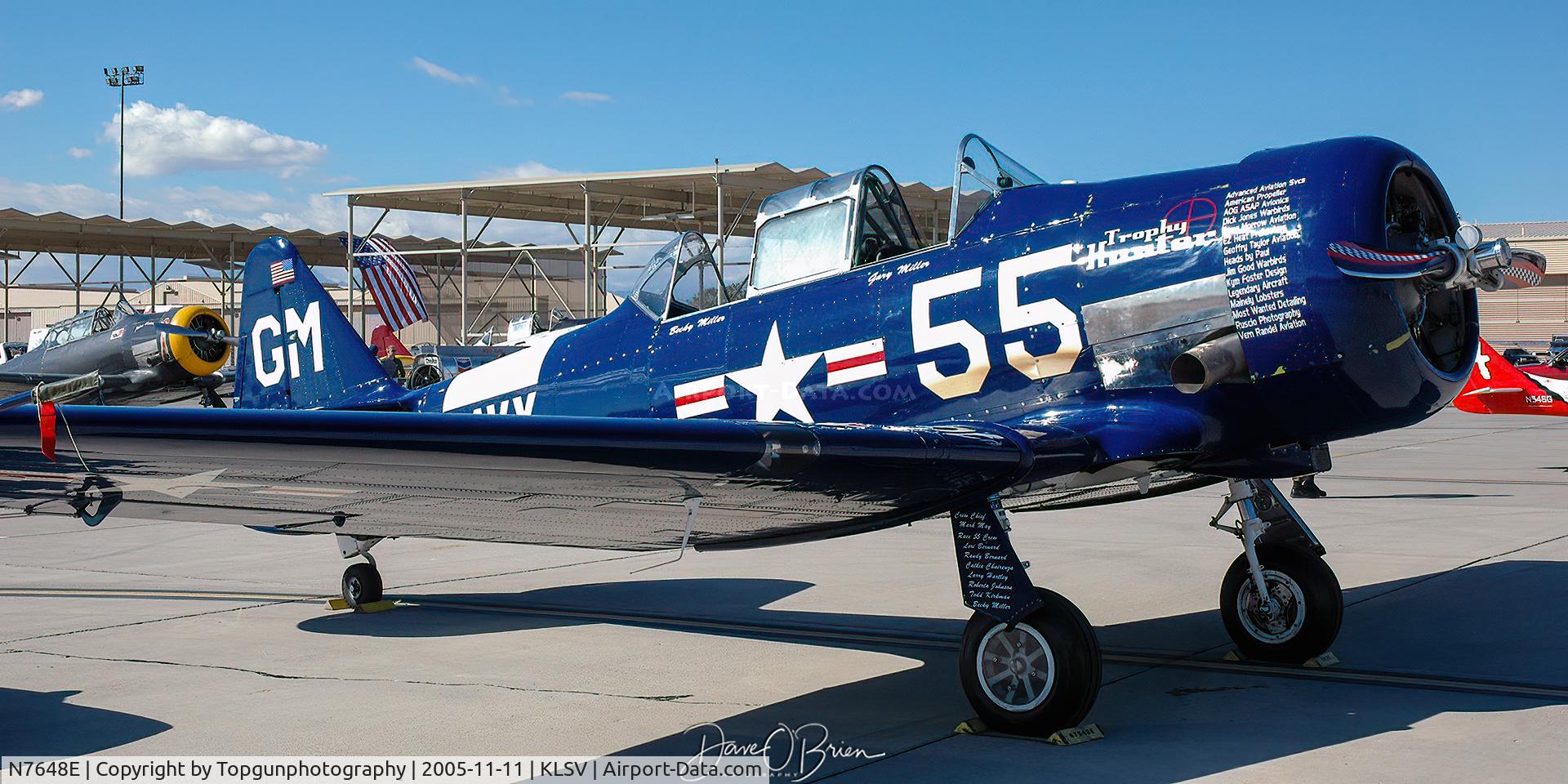 N7648E, 1942 North American SNJ-3 Texan C/N 78-6987, Prior to becoming a Skytyper