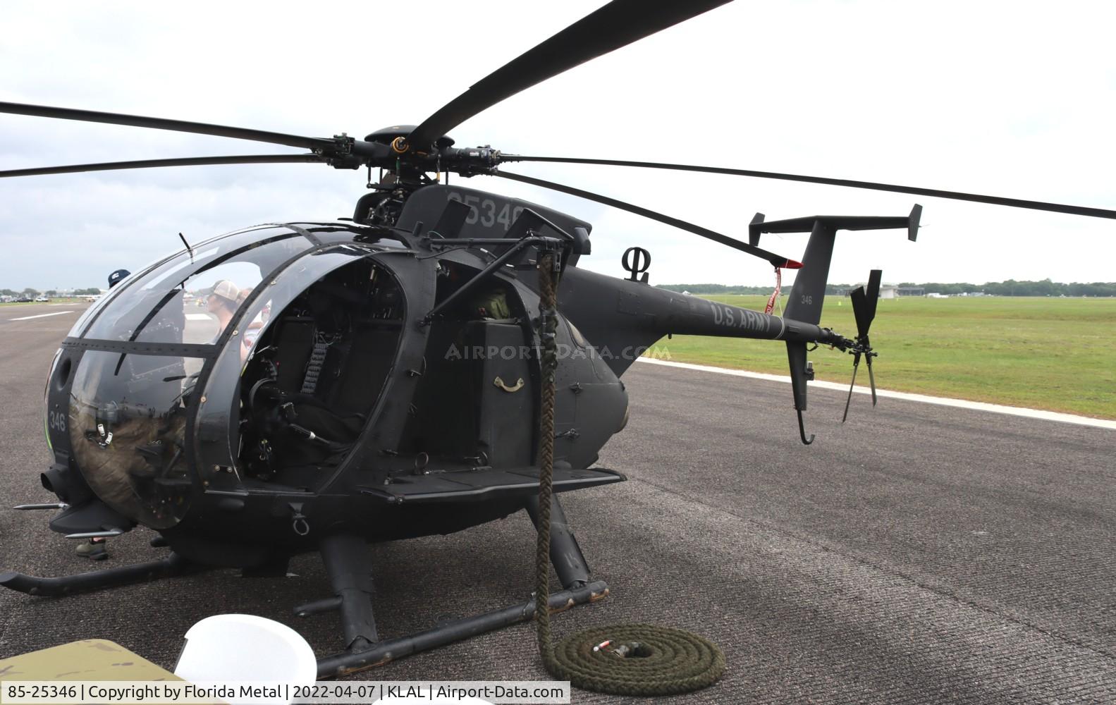 85-25346, 1985 Hughes McDonnell Douglas AH-6F Defender C/N 0162E, AH-6F LAL