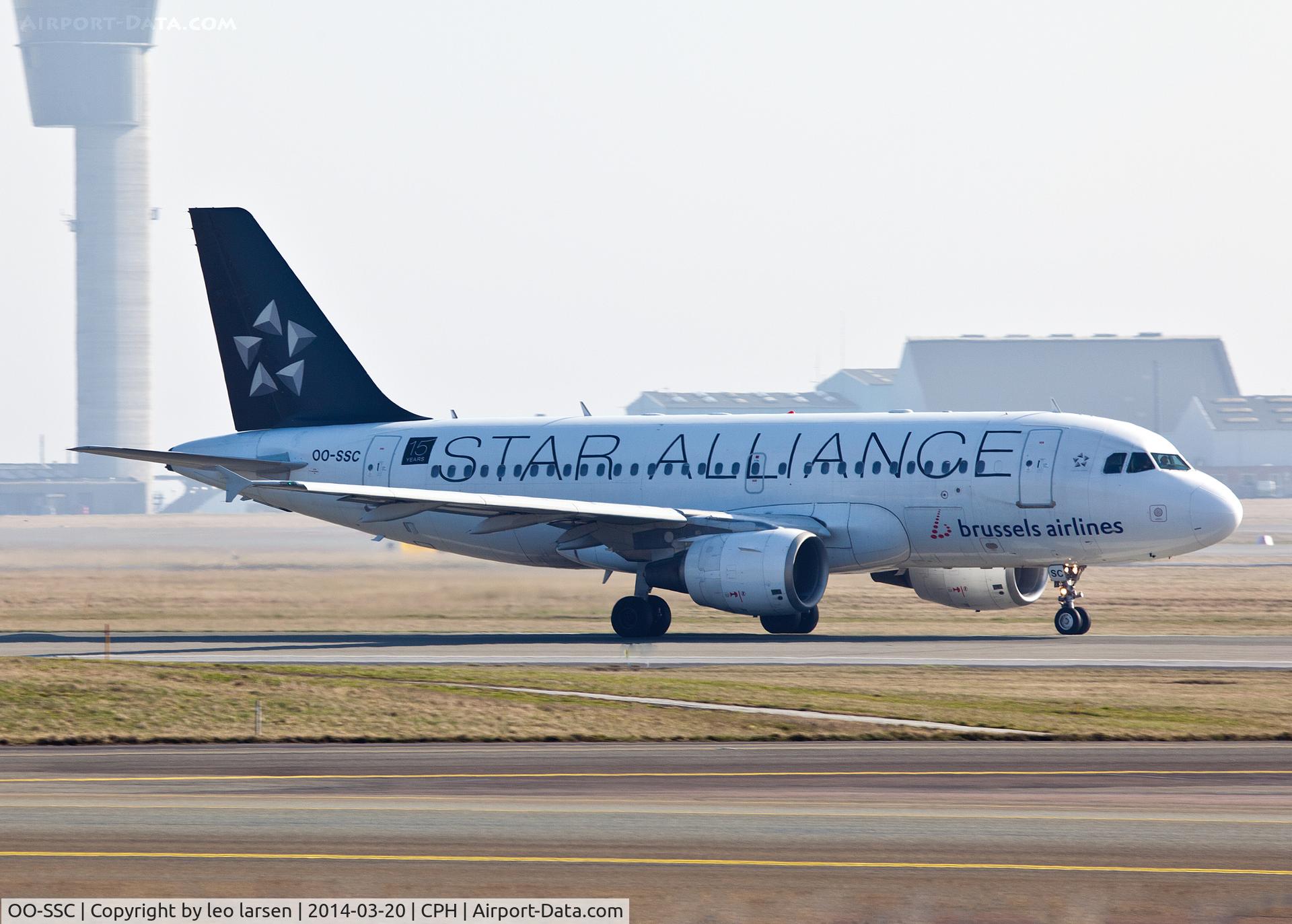 OO-SSC, 1999 Airbus A319-112 C/N 1086, Copenhagen 10.3.2014