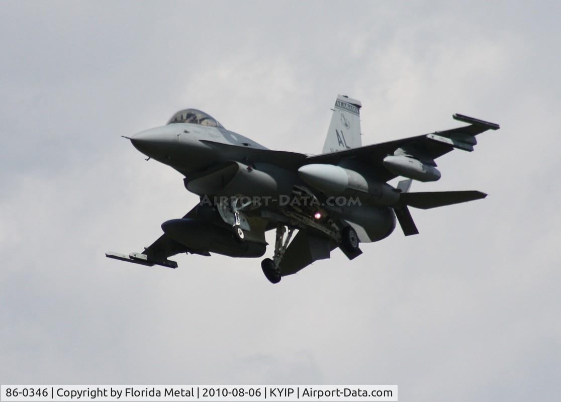 86-0346, 1986 General Dynamics F-16C Fighting Falcon C/N 5C-452, Thunder Over Michigan 2010