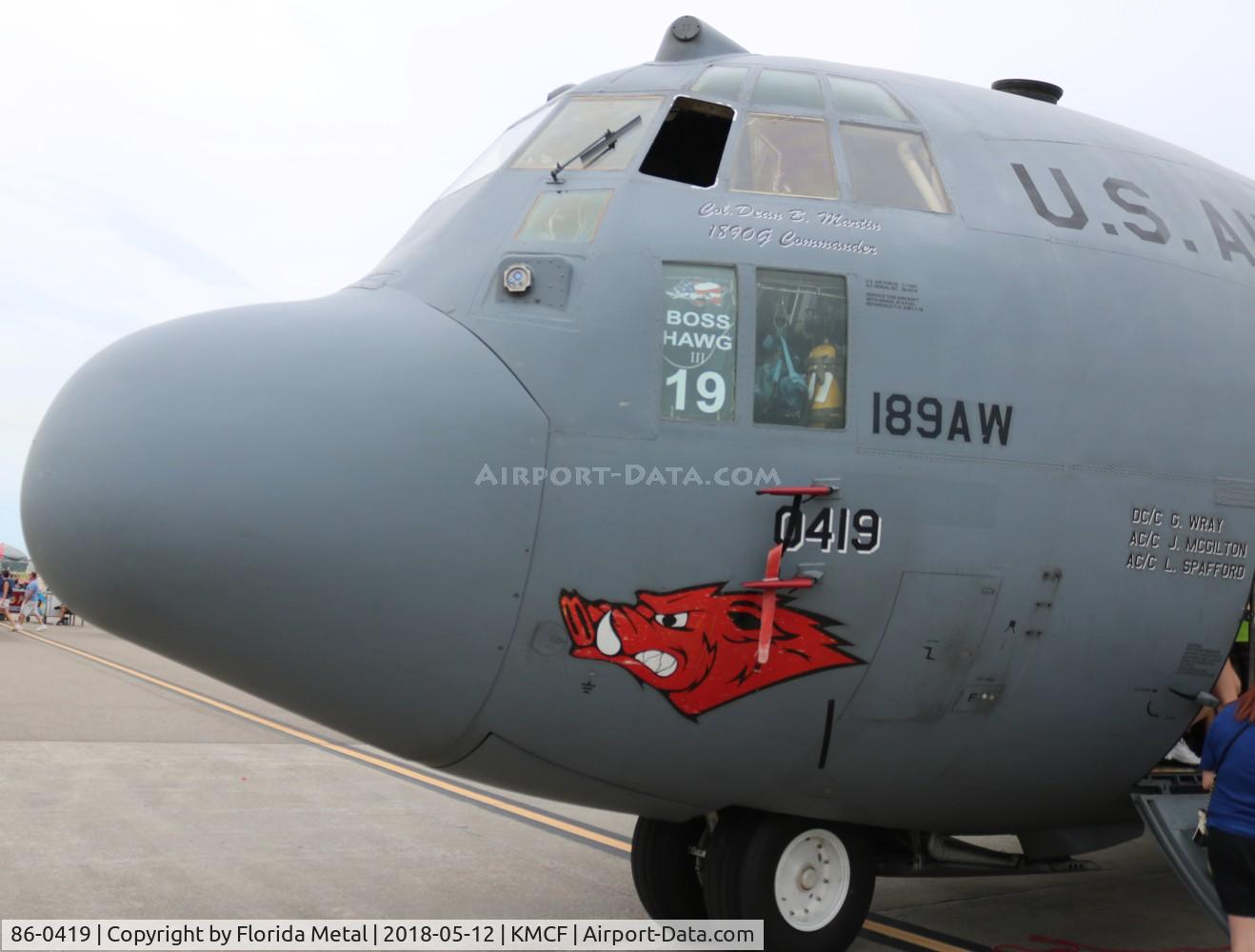 86-0419, 1986 Lockheed C-130H Hercules C/N 382-5113, C-130H zx