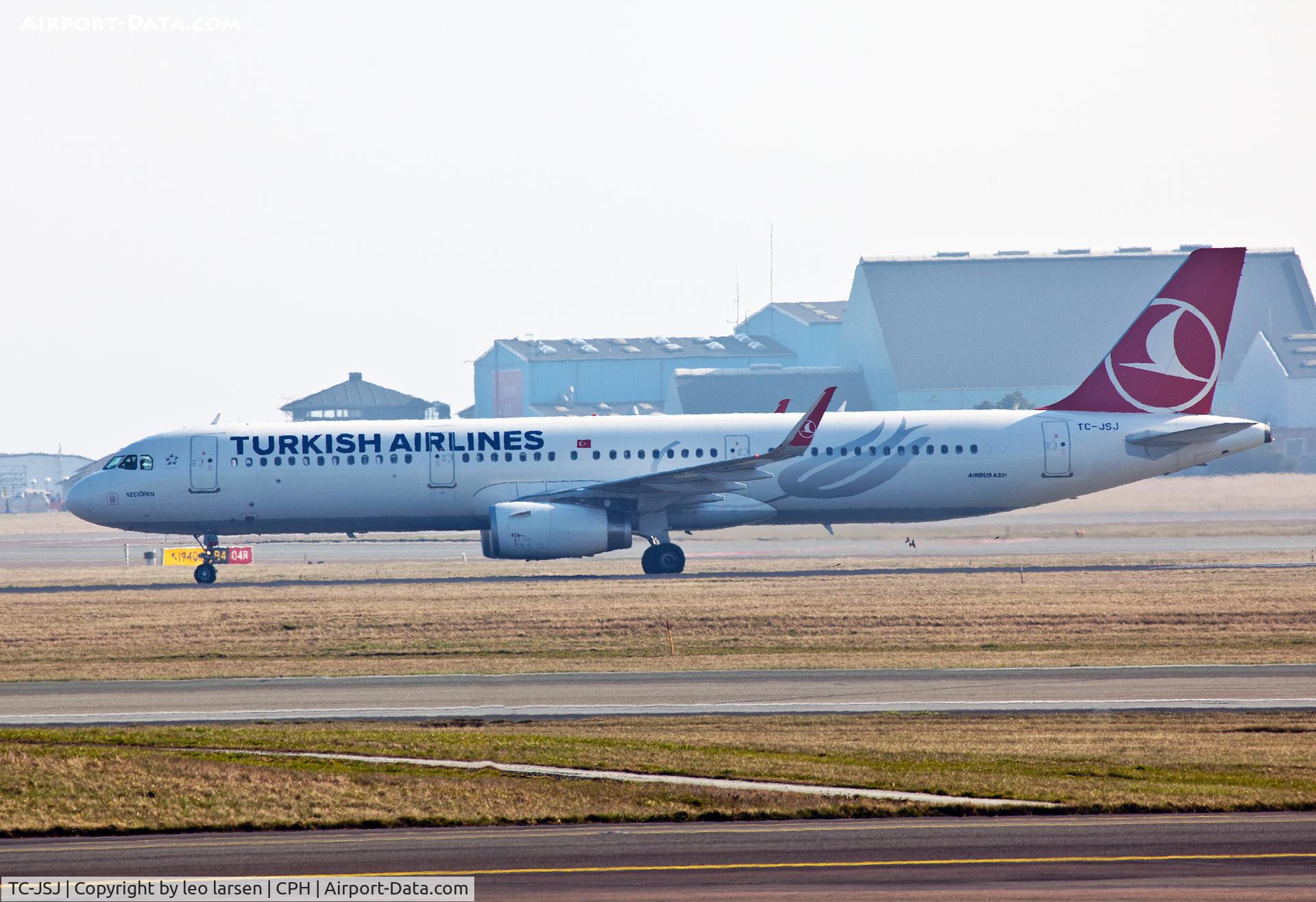 TC-JSJ, 2013 Airbus A321-231 C/N 5633, Copenhagen 10.3.2014