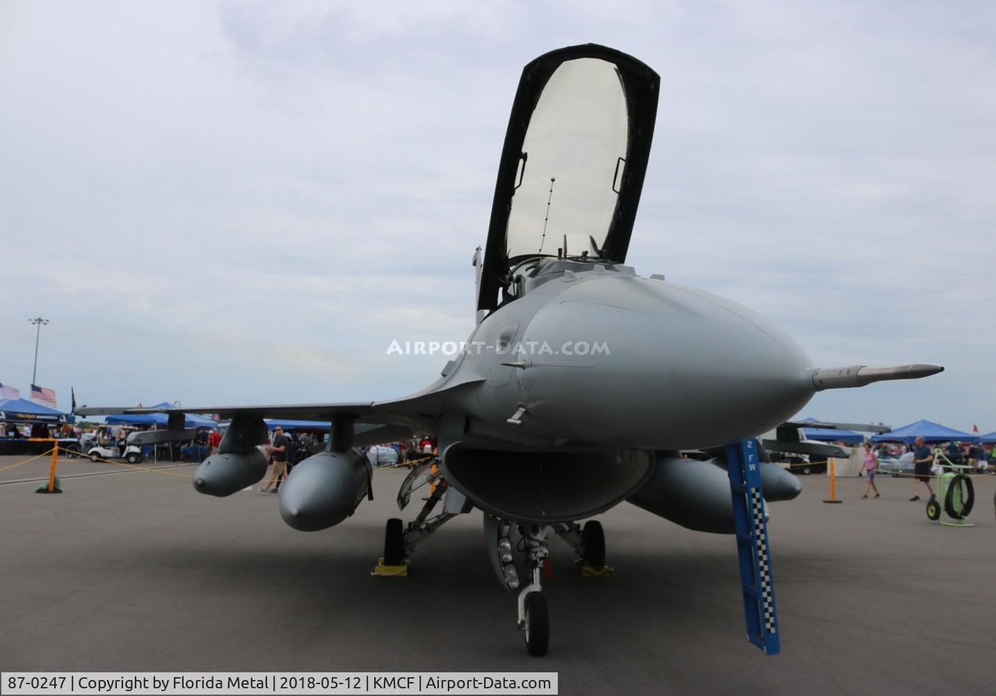 87-0247, 1987 General Dynamics F-16C Fighting Falcon C/N 5C-508, F-16C zx