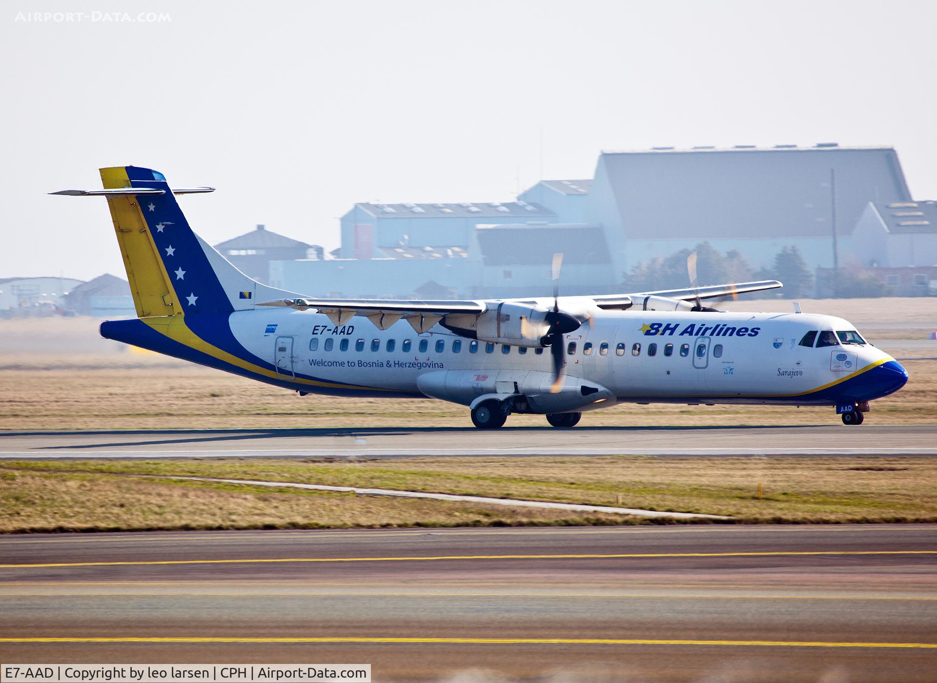 E7-AAD, 1995 ATR 72-212 C/N 464, Copenhagen 10.3.2014