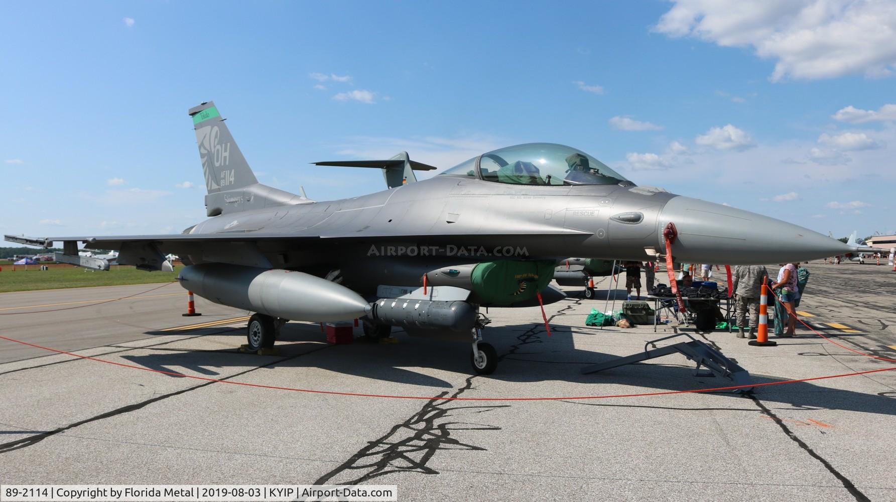 89-2114, 1989 General Dynamics F-16C C/N 1C-267, F-16C zx