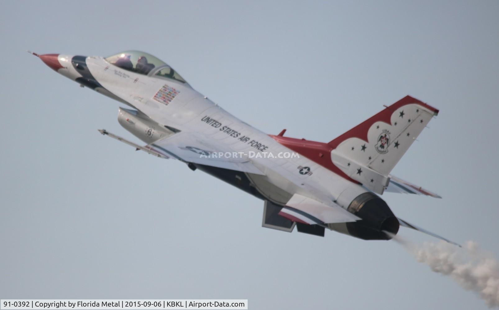 91-0392, 1993 General Dynamics F-16C Fighting Falcon C/N CC-90, Thunderbirds zx
