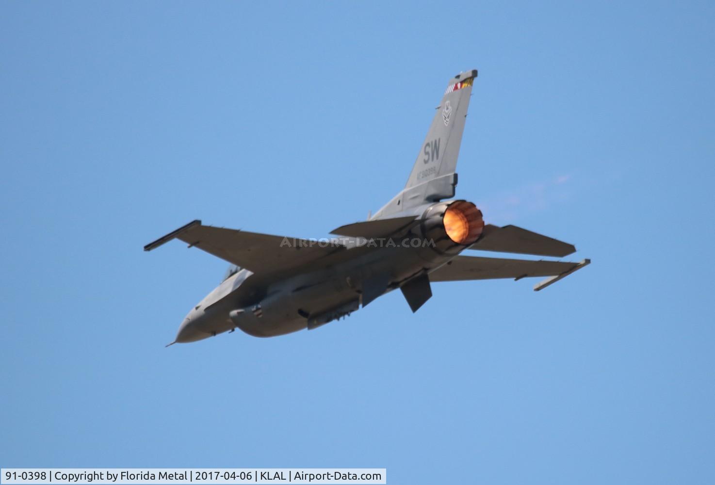 91-0398, 1993 General Dynamics F-16C Fighting Falcon C/N CC-86, Sun N fun 2017