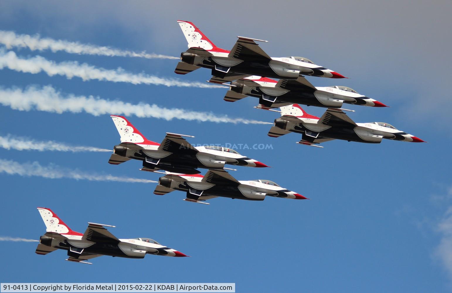 91-0413, 1991 General Dynamics F-16CJ Fighting Falcon C/N CC-111, Thunderbirds zx